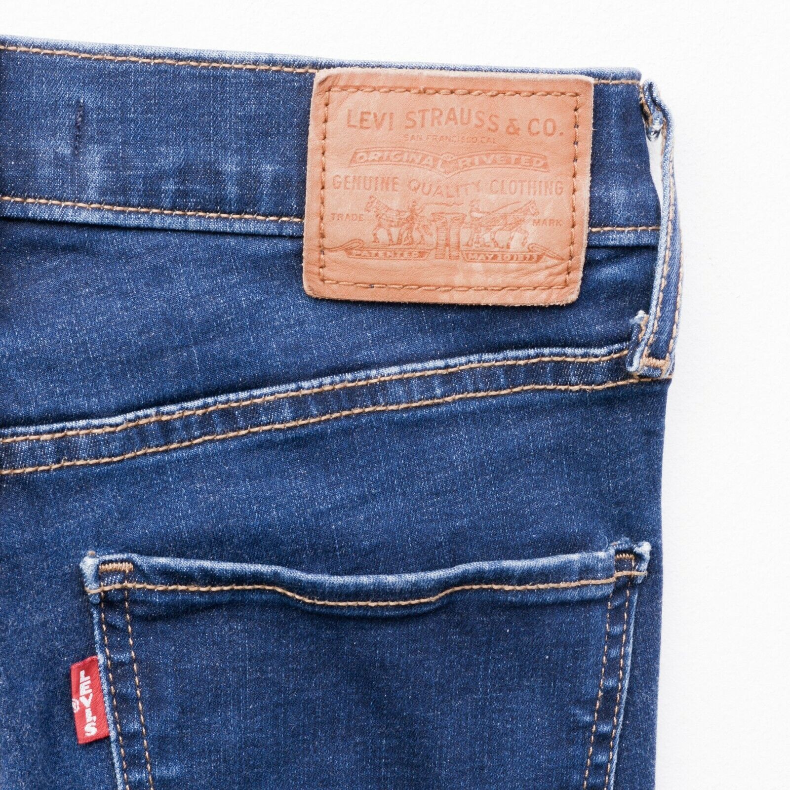 Levi's Big E Mile High Super Skinny Premium Denim Jeans Stretch Size 28" / US 6 / IT 42 - 7 Thumbnail
