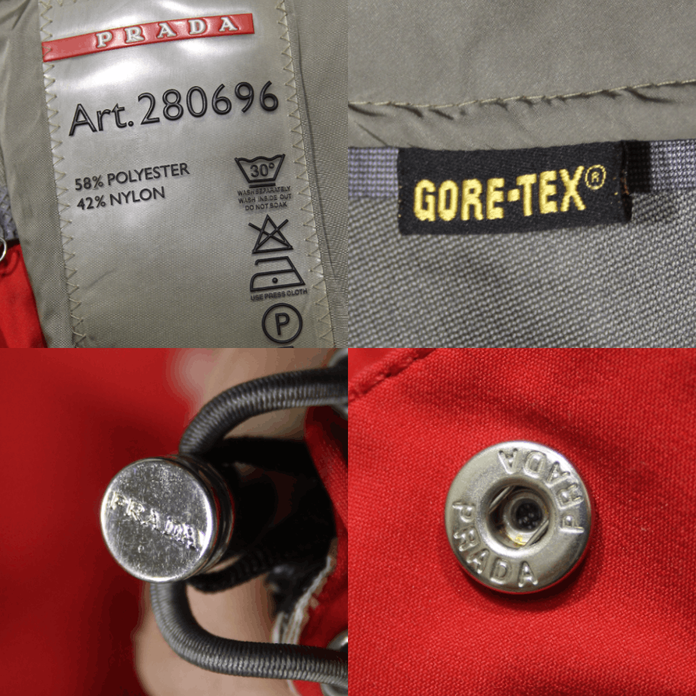 Prada Sport 3in1 Goretex Jacket Red Tab Fox Fur Vintage Size S / US 4 / IT 40 - 15 Thumbnail