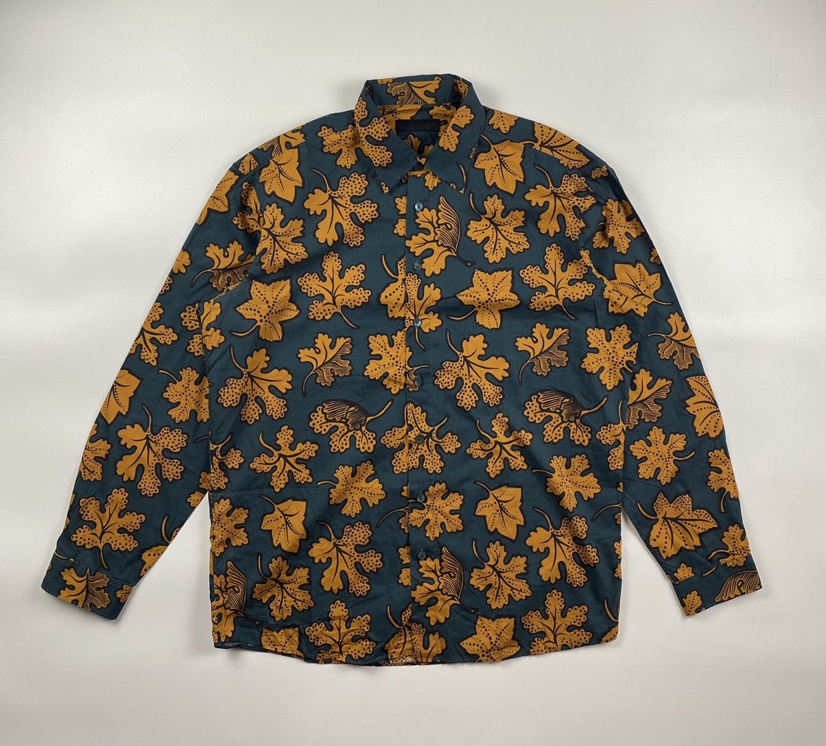 Burberry Prorsum Burberry Prorsum F/W’14 Leaf Print Shirt Size US XL / EU 56 / 4 - 2 Thumbnail