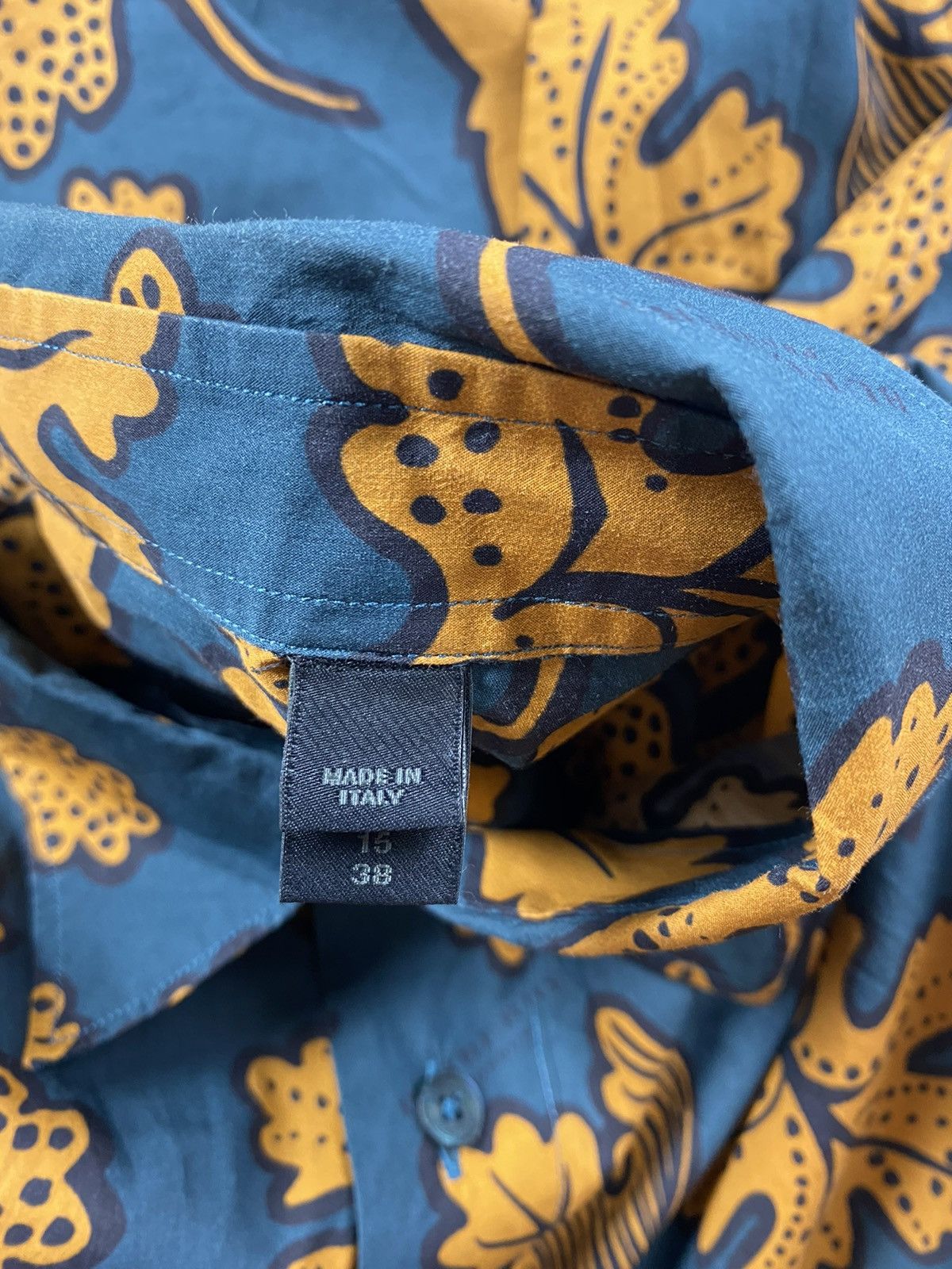 Burberry Prorsum Burberry Prorsum F/W’14 Leaf Print Shirt Size US XL / EU 56 / 4 - 8 Thumbnail