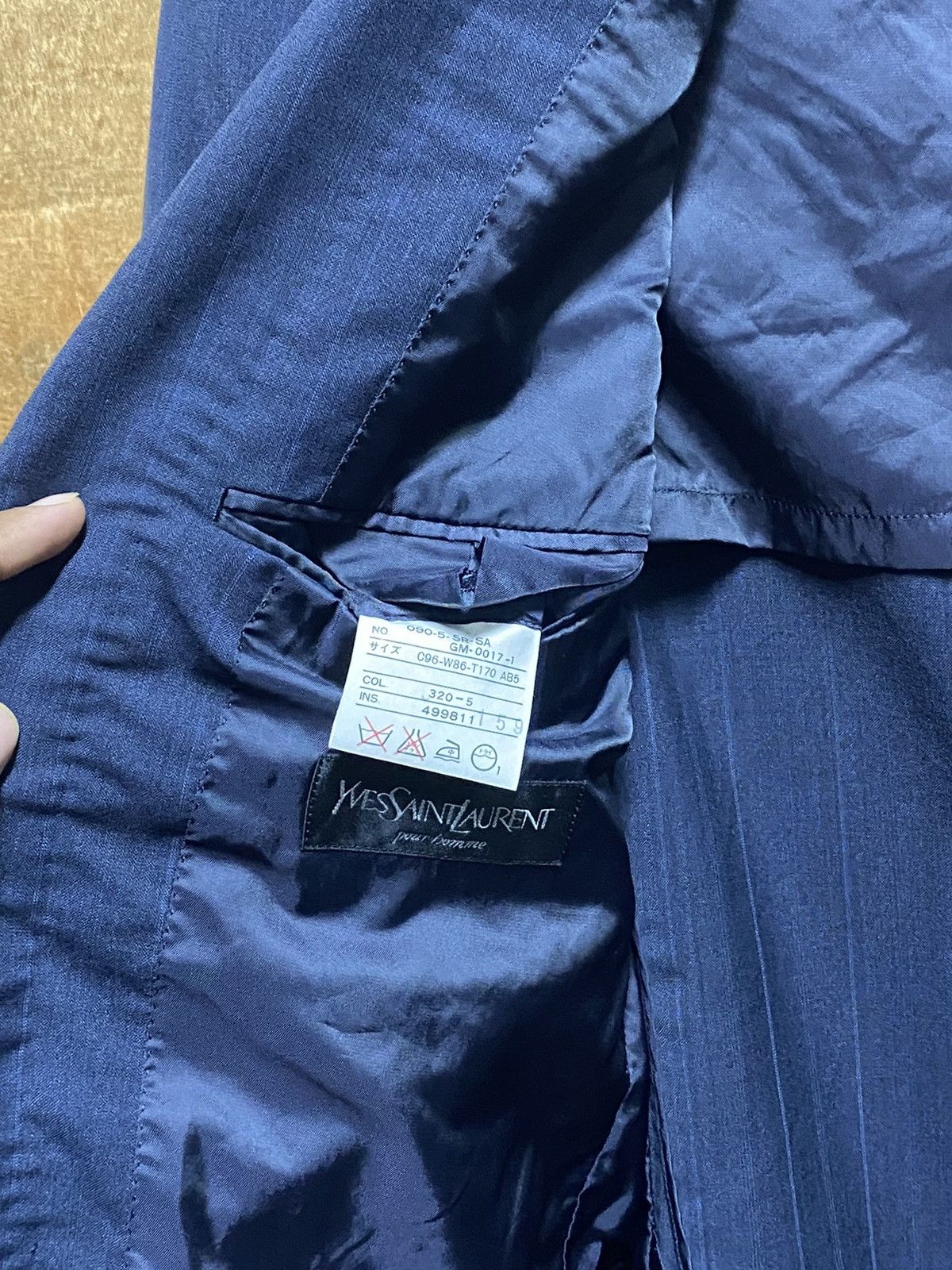 Vintage × Yves Saint Laurent Yves Saint Laurent Pour Homme Vintage Blazer Size US L / EU 52-54 / 3 - 4 Thumbnail