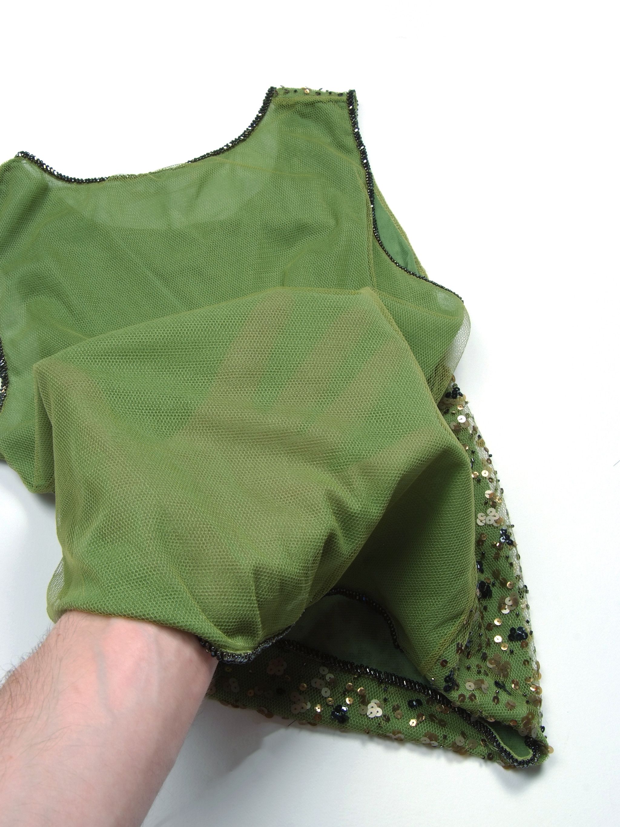 Escada Lot of 2 Laurel by ESCADA Mesh Embellished Sequin Tank Top Size XS / US 0-2 / IT 36-38 - 7 Thumbnail