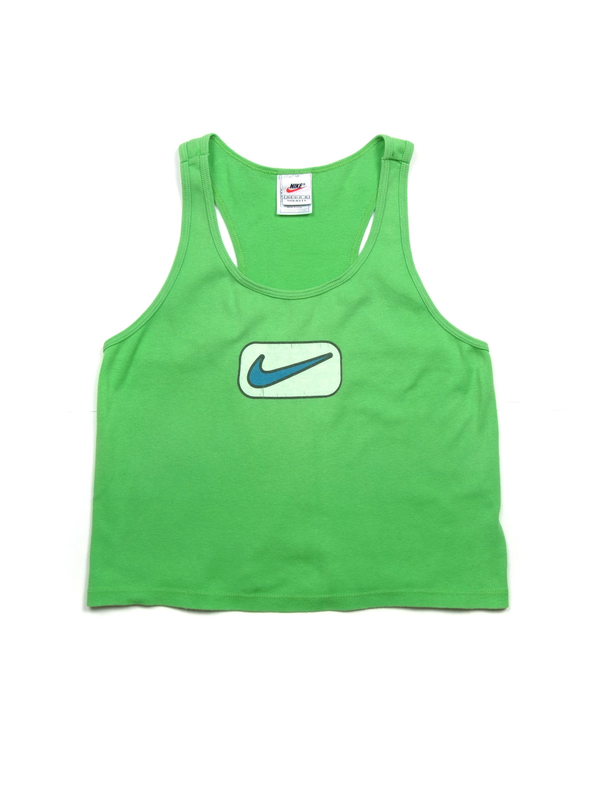 Vintage Vintage 90's NIKE Swoosh Logo Tank Top Made In USA Size M / US 6-8 / IT 42-44 - 1 Thumbnail