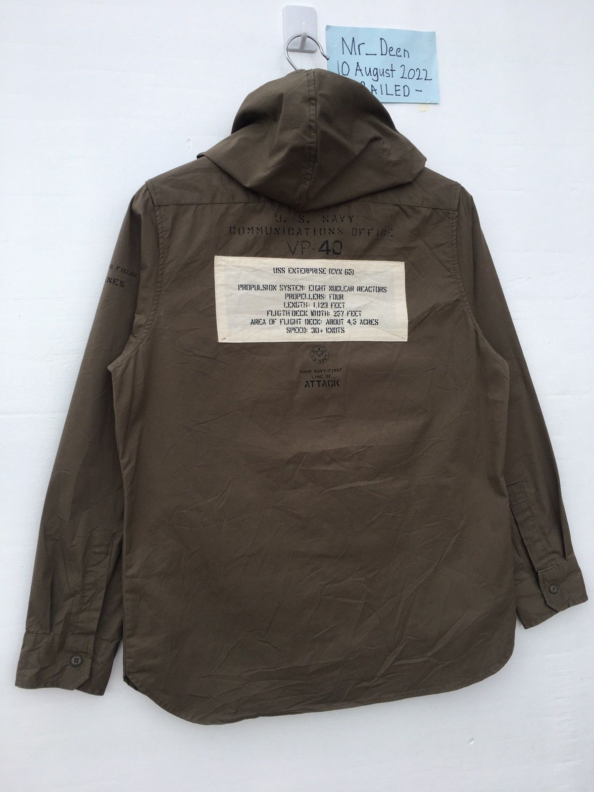 Avirex Rare Avirex Green Army Hooded Jacket Size US M / EU 48-50 / 2 - 15 Thumbnail