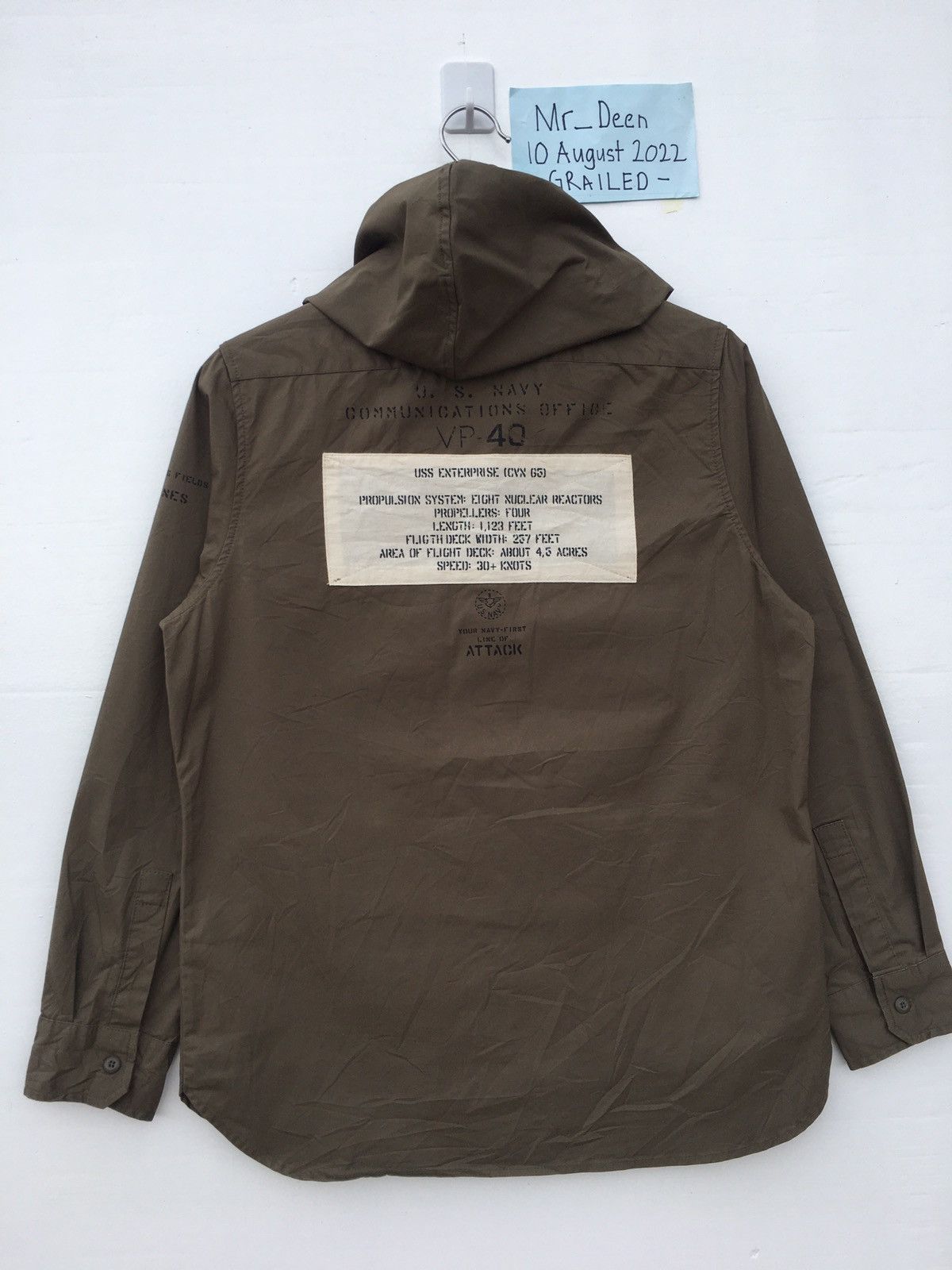 Avirex Rare Avirex Green Army Hooded Jacket Size US M / EU 48-50 / 2 - 14 Thumbnail