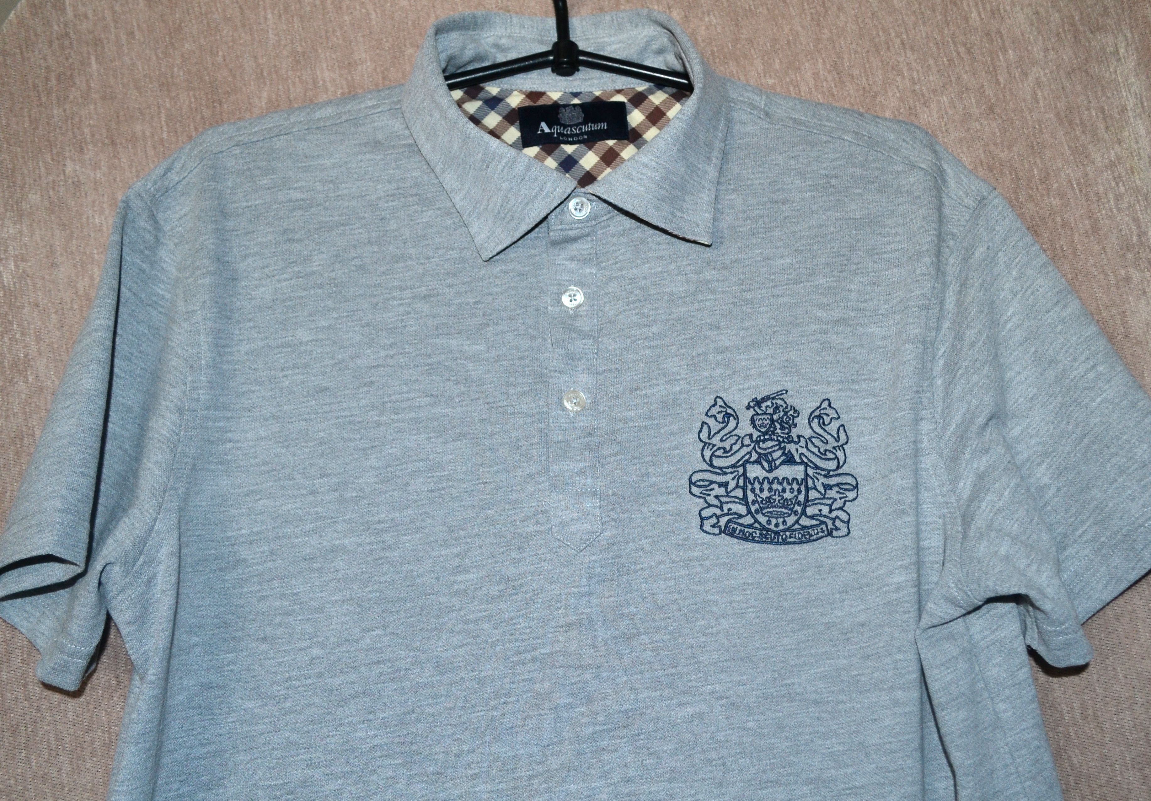Aquascutum Signature Logo Red Polo Shirt main image 1