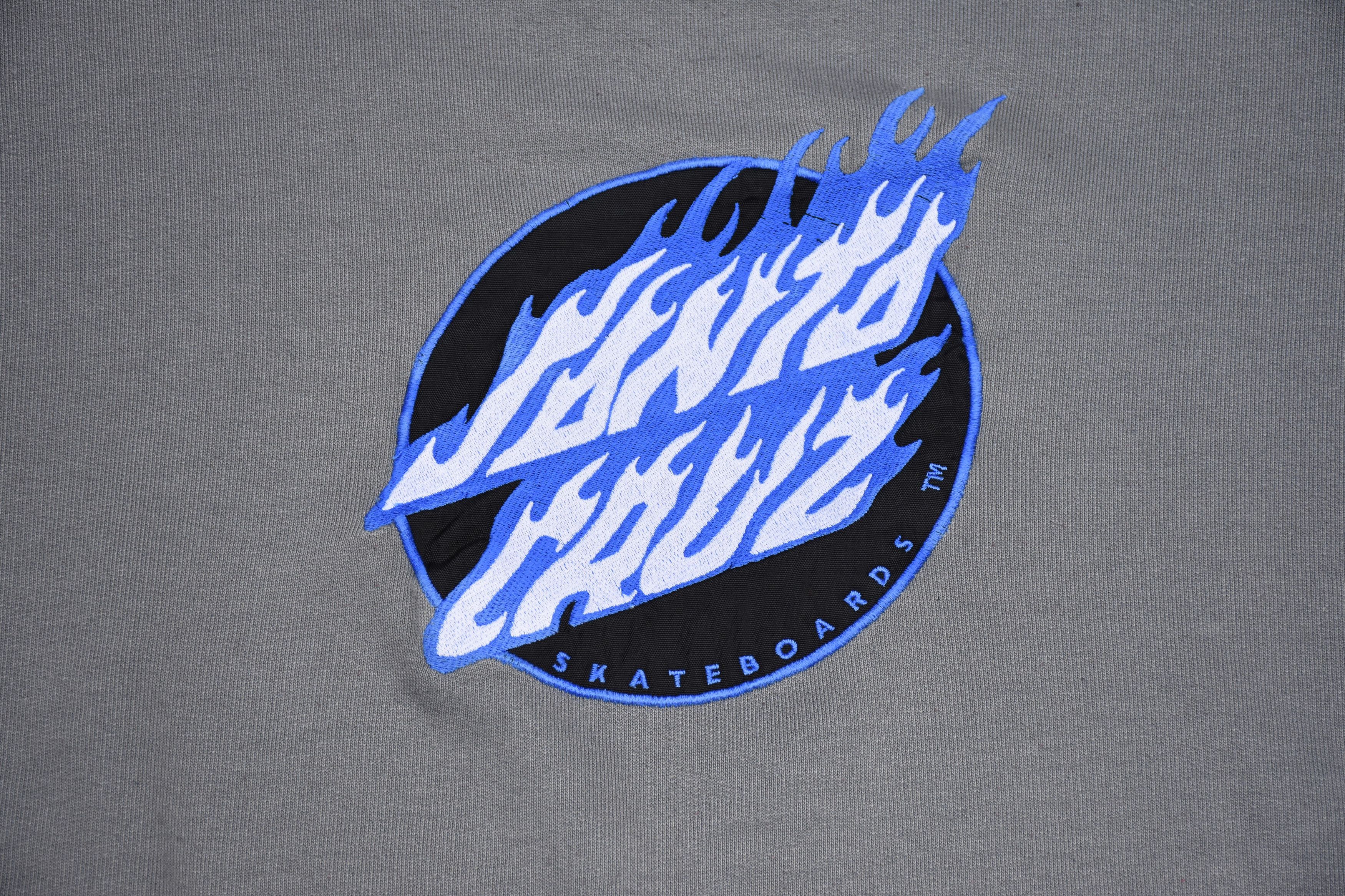 Santa Cruz Skateboards 90s Santa Cruz Sweatshirt flamme logo skate Size US L / EU 52-54 / 3 - 4 Thumbnail