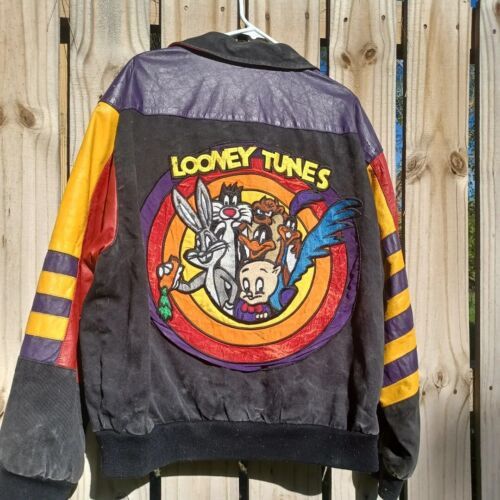 Jeff Hamilton VTG 1992 JEFF HAMILTON LOONEY TUNES LEATHER VARSITY ...