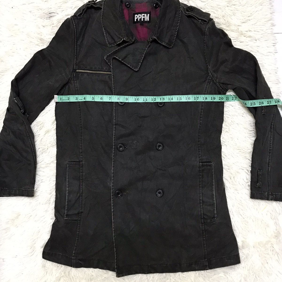 PPFM PPFM DENIM TRENCH COAT JACKET Size US S / EU 44-46 / 1 - 15 Thumbnail