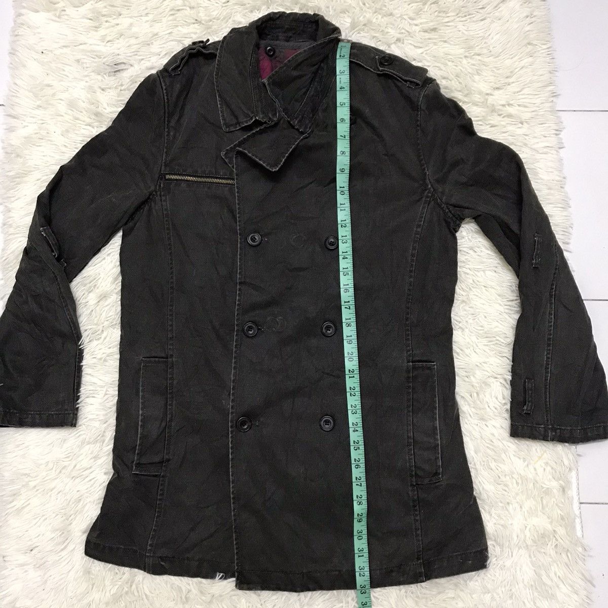 PPFM PPFM DENIM TRENCH COAT JACKET Size US S / EU 44-46 / 1 - 16 Thumbnail