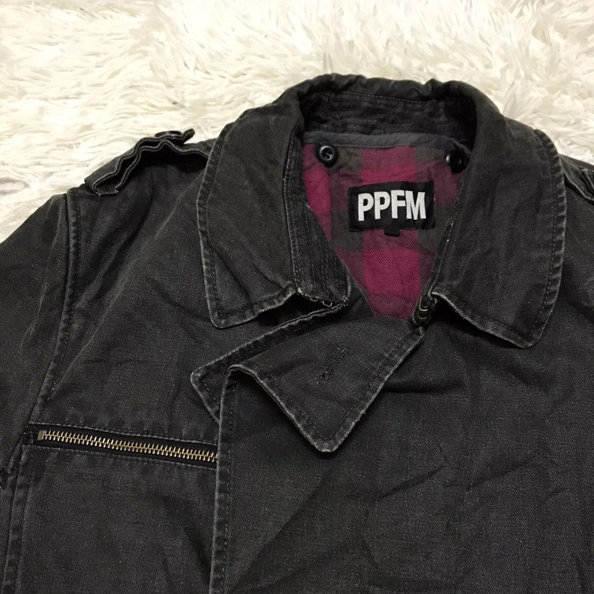 PPFM PPFM DENIM TRENCH COAT JACKET Size US S / EU 44-46 / 1 - 12 Thumbnail