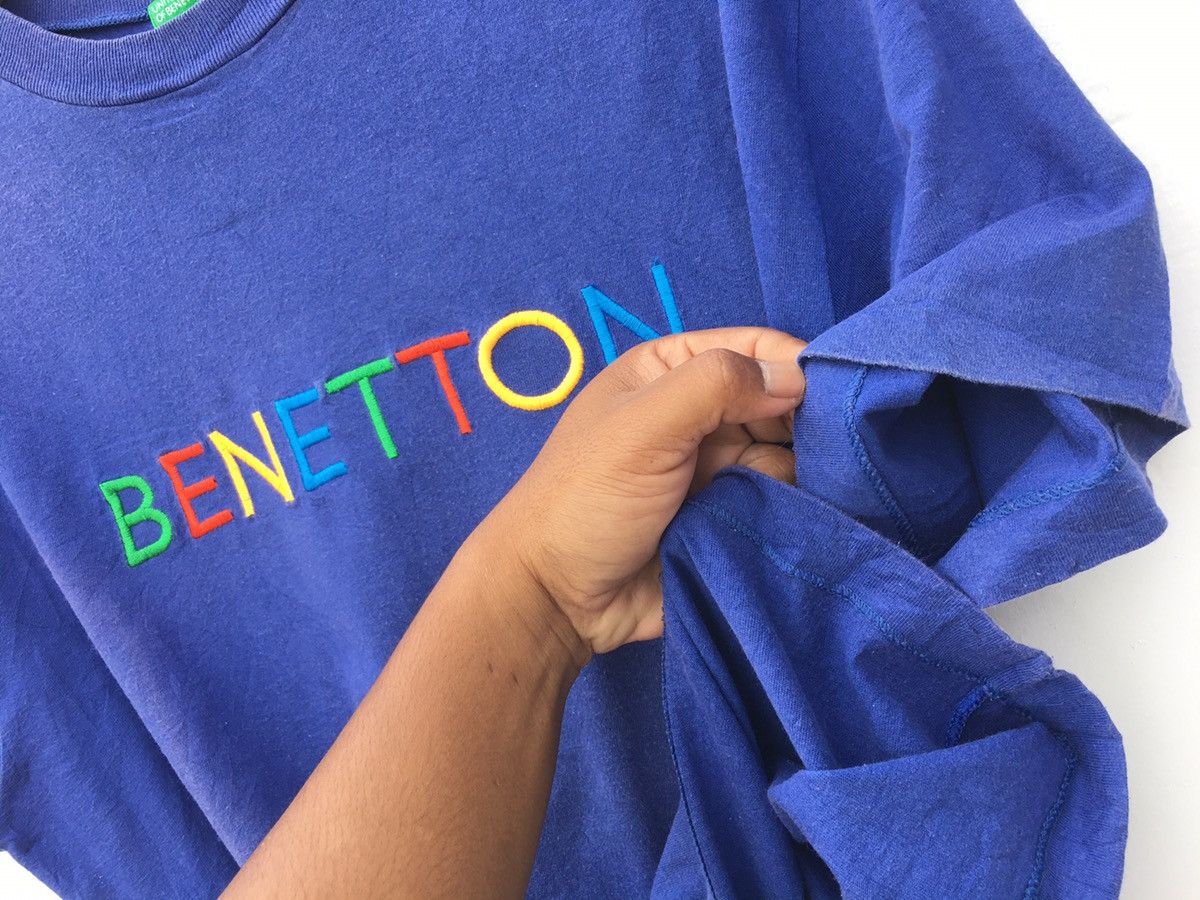 Benetton Rare Vintage Benetton Spellout Tshirt Size US L / EU 52-54 / 3 - 9 Thumbnail