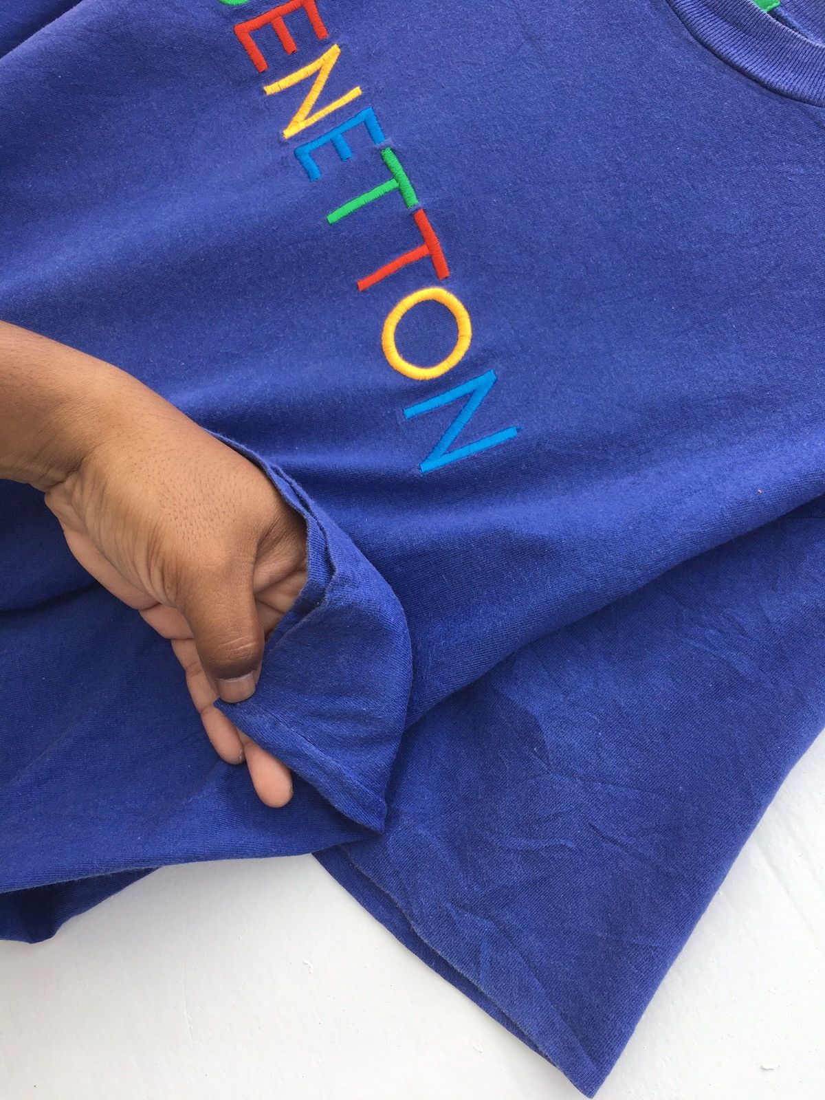 Benetton Rare Vintage Benetton Spellout Tshirt Size US L / EU 52-54 / 3 - 8 Thumbnail