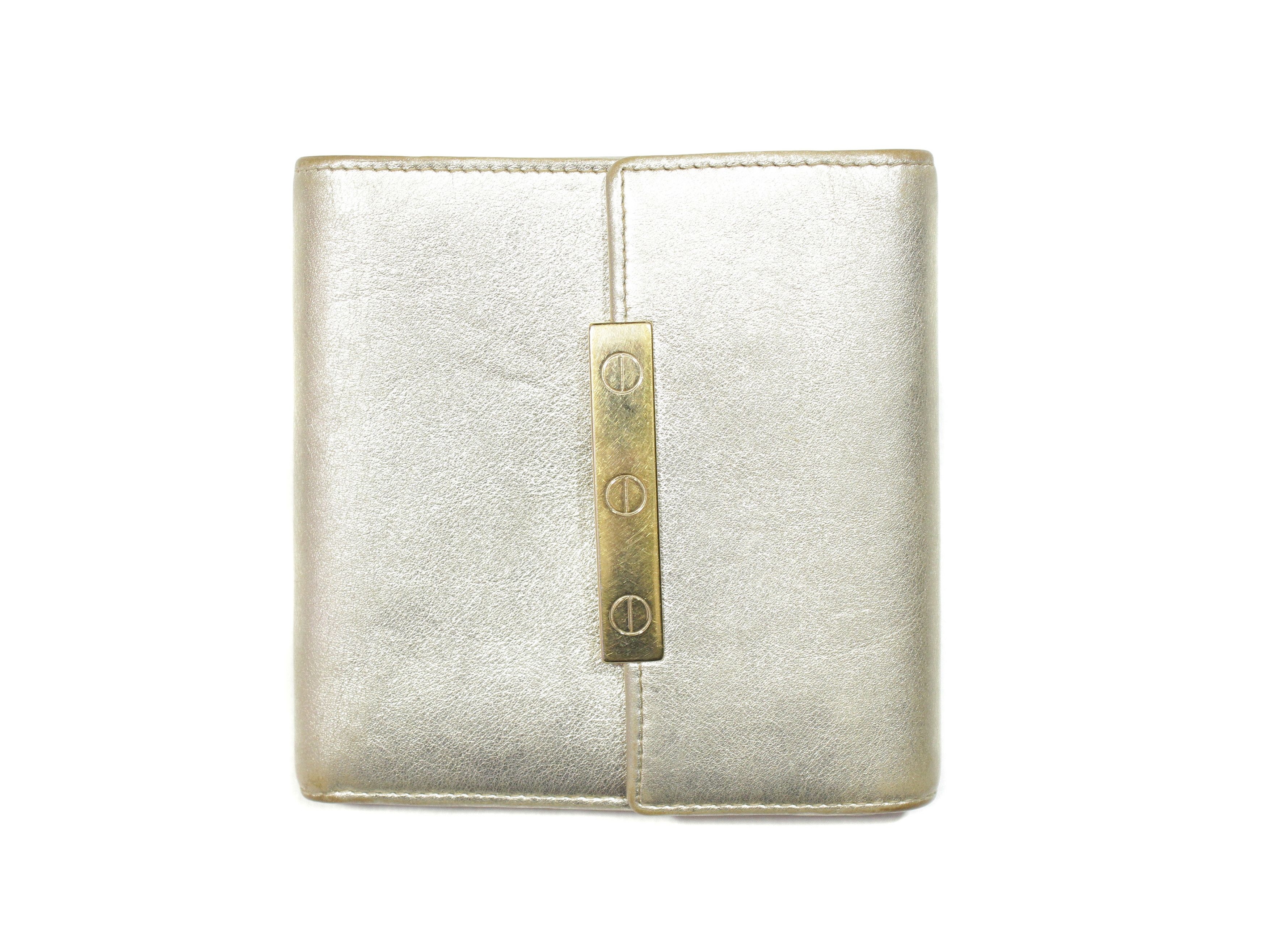 Cartier Bold Leather Silver Wallet Size ONE SIZE - 1 Thumbnail