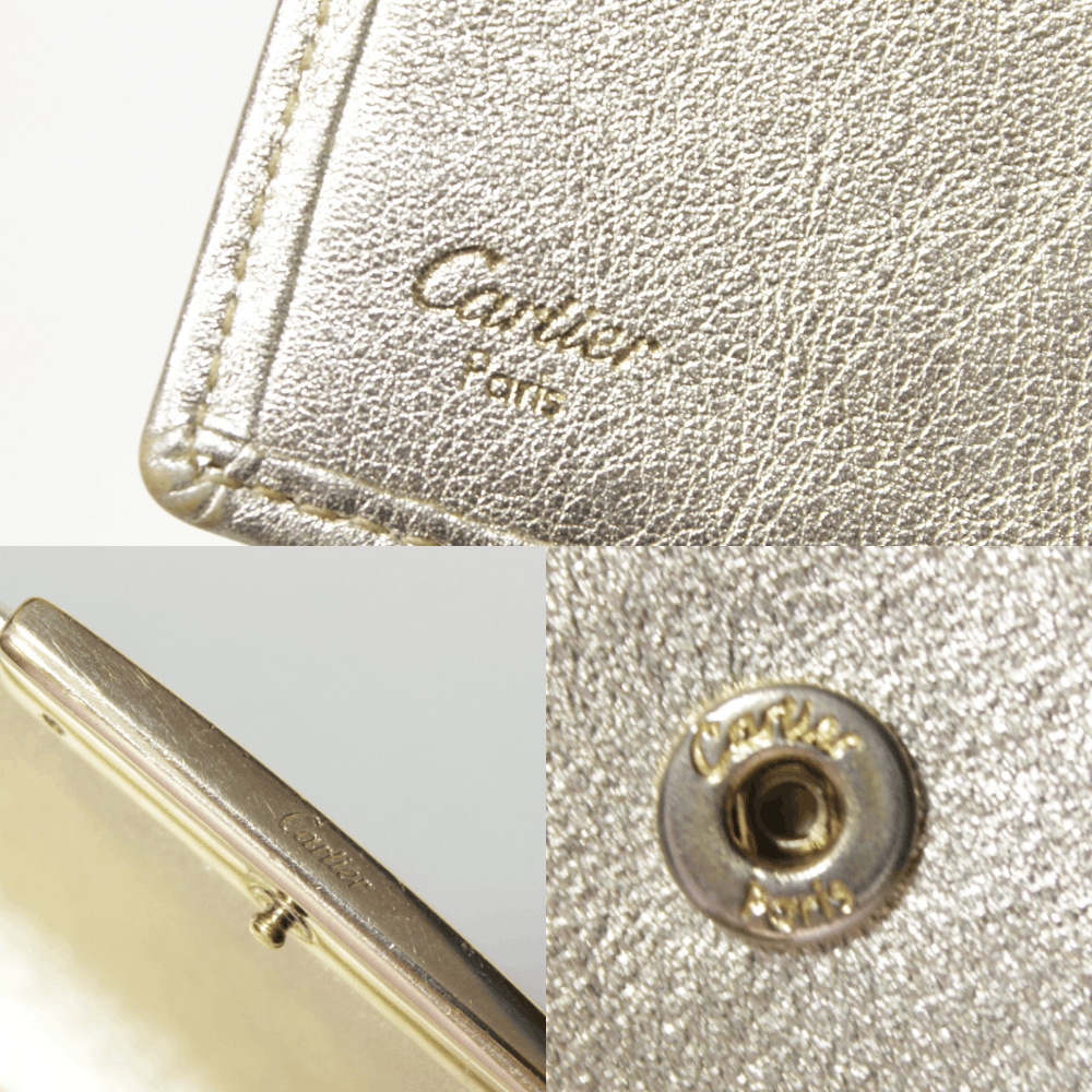 Cartier Bold Leather Silver Wallet Size ONE SIZE - 6 Thumbnail