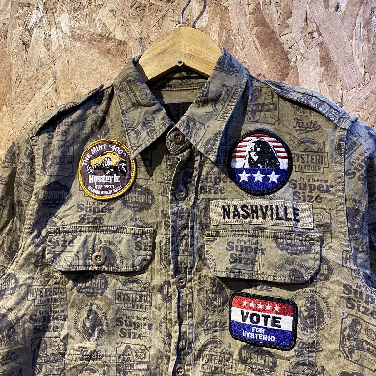 Hysteric Glamour RARE‼️Hysteric Glamour Full Print Patch Pocket Shirt Button Size US S / EU 44-46 / 1 - 3 Thumbnail