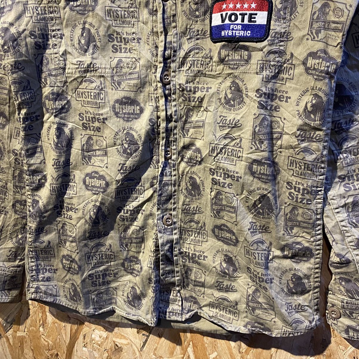 Hysteric Glamour RARE‼️Hysteric Glamour Full Print Patch Pocket Shirt Button Size US S / EU 44-46 / 1 - 4 Thumbnail