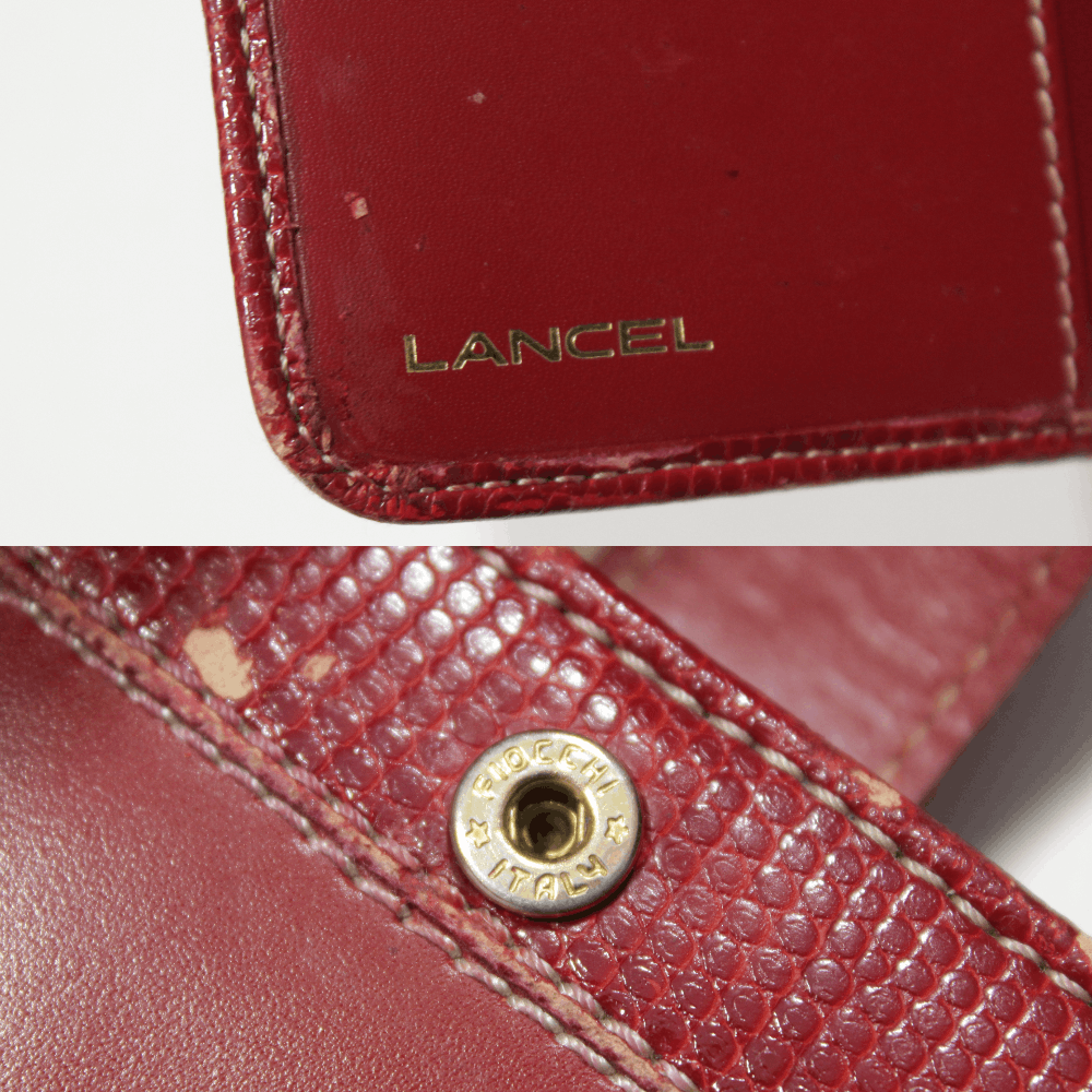 Lancel 90S Leather Distressed Wallet Vintage Size ONE SIZE - 6 Thumbnail