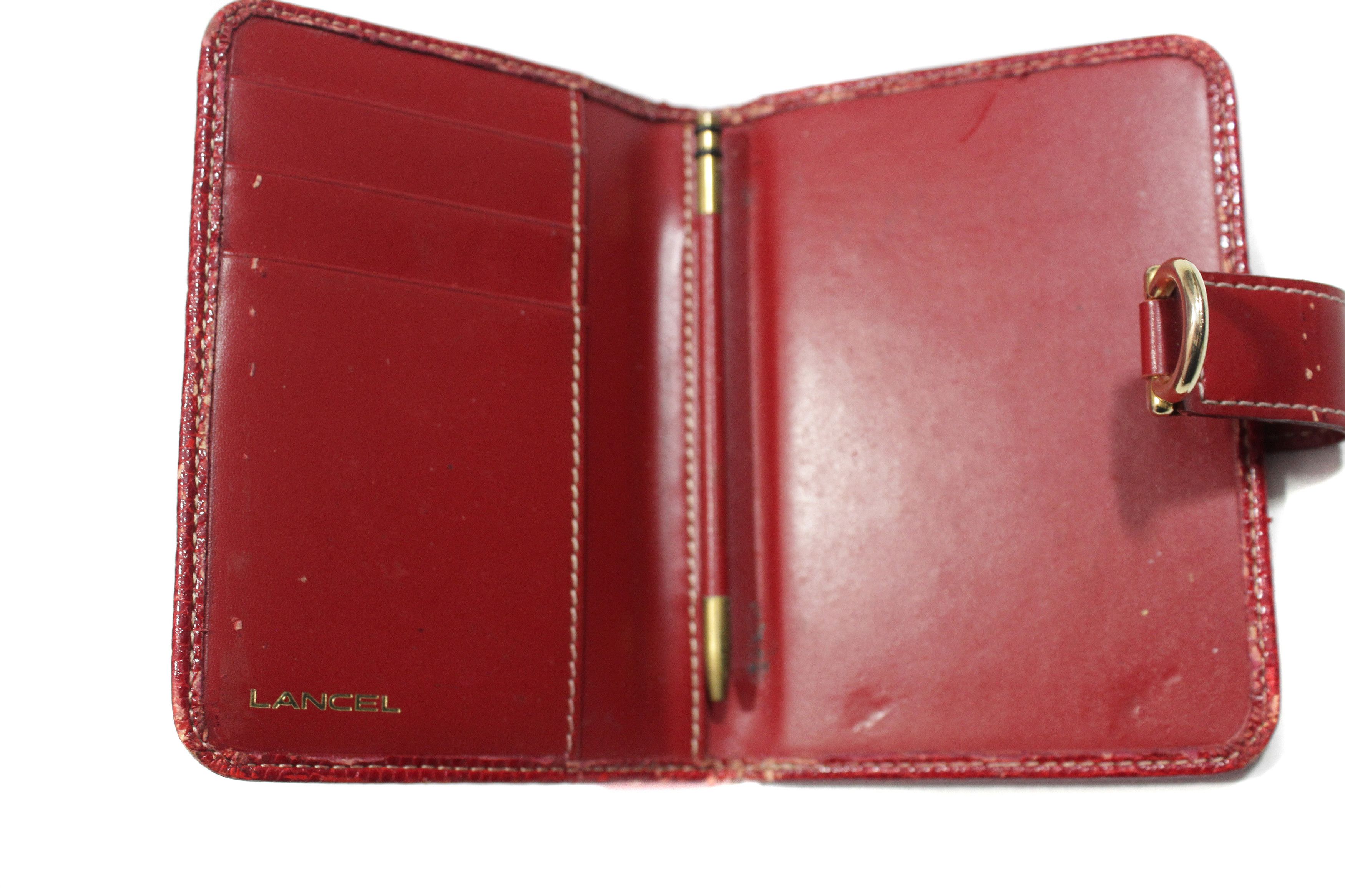 Lancel 90S Leather Distressed Wallet Vintage Size ONE SIZE - 4 Thumbnail