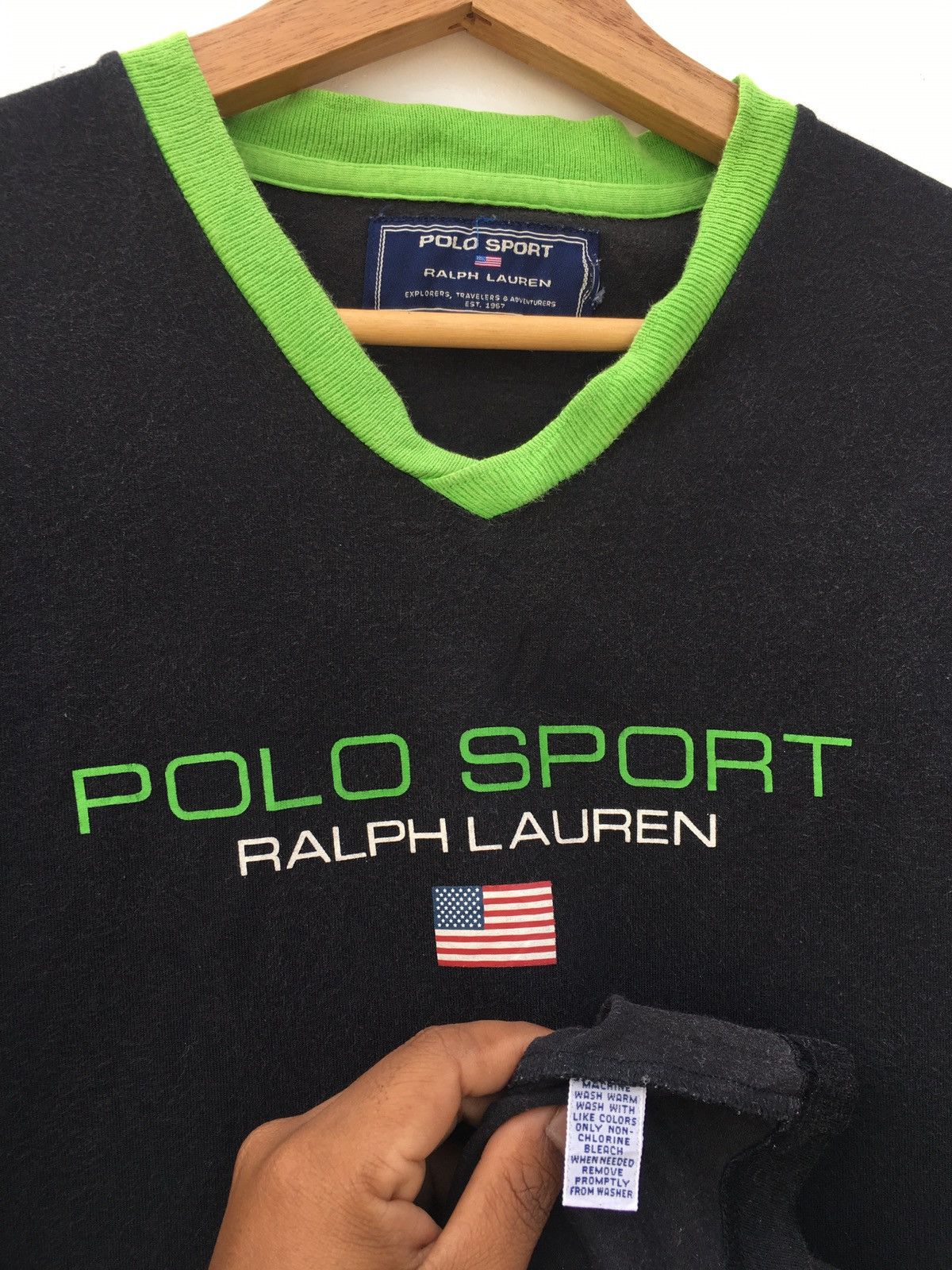 Polo Ralph Lauren Vintage Polo Sport Ralph Lauren Spellout Tshirt Size US S / EU 44-46 / 1 - 7 Thumbnail