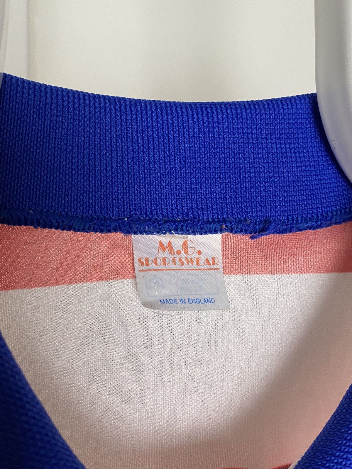 Vintage Dosthill Colts vintage Football jersey striped white red Size US L / EU 52-54 / 3 - 5 Thumbnail