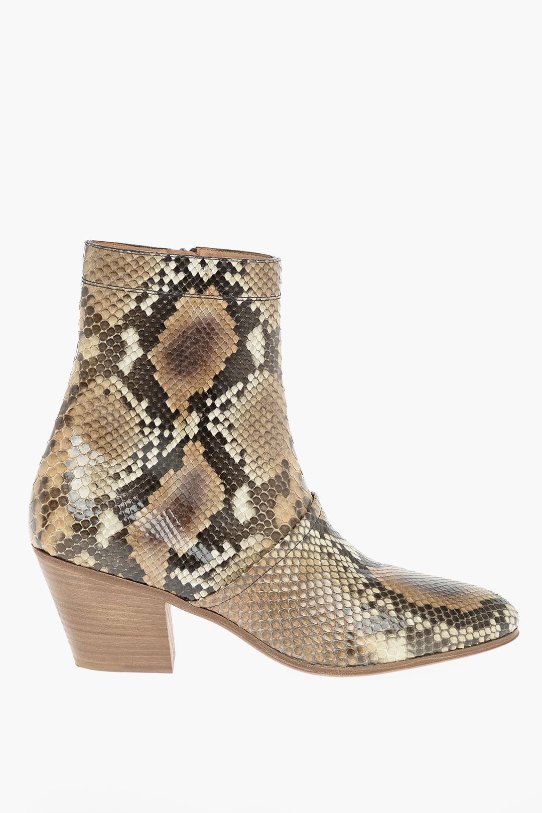Celine Celine Python Leather Ankle Boots With Side Zip | Grailed