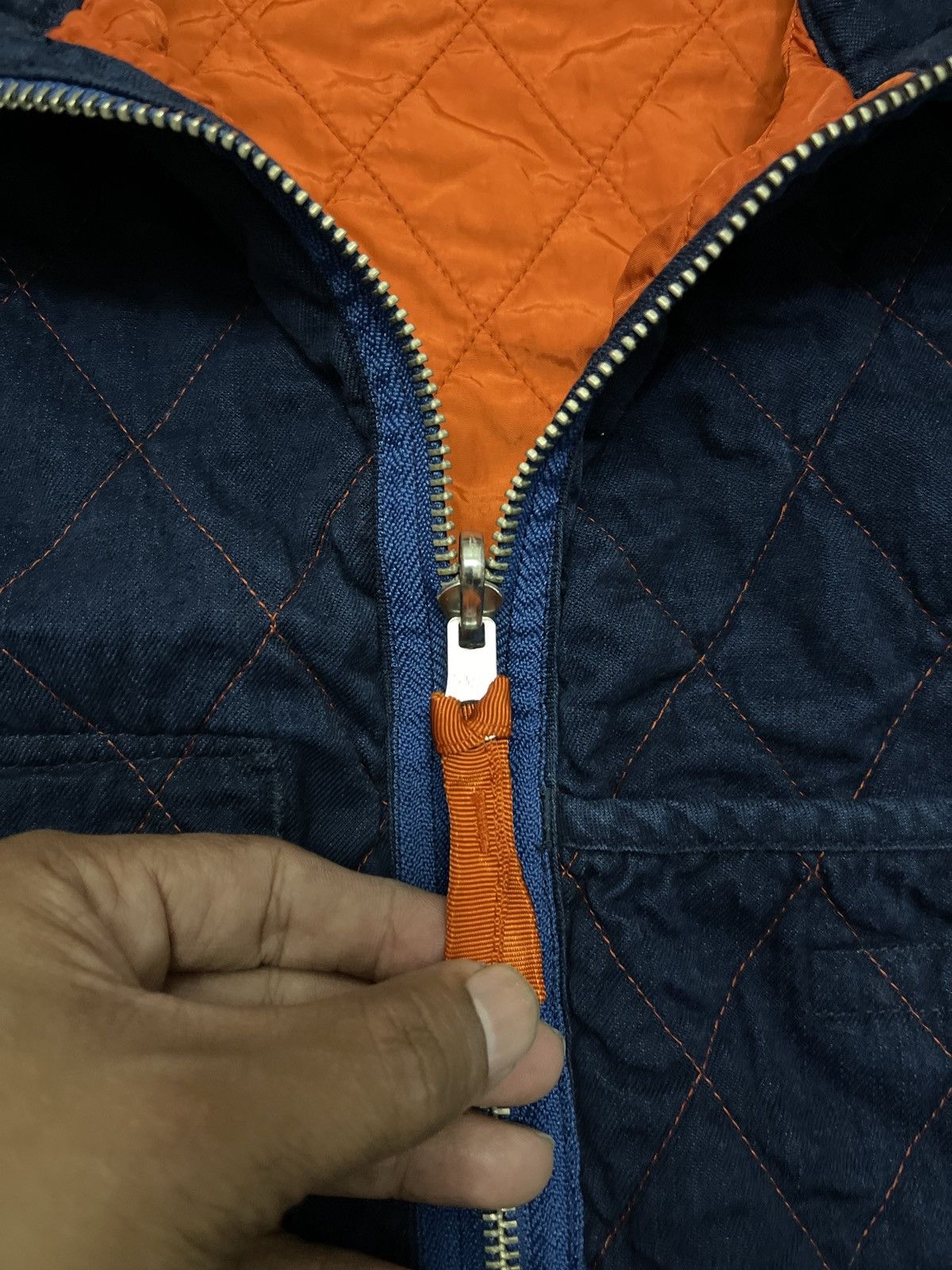 Japanese Brand Vintage BARTACK Reversible quilted jacket Size US L / EU 52-54 / 3 - 3 Thumbnail