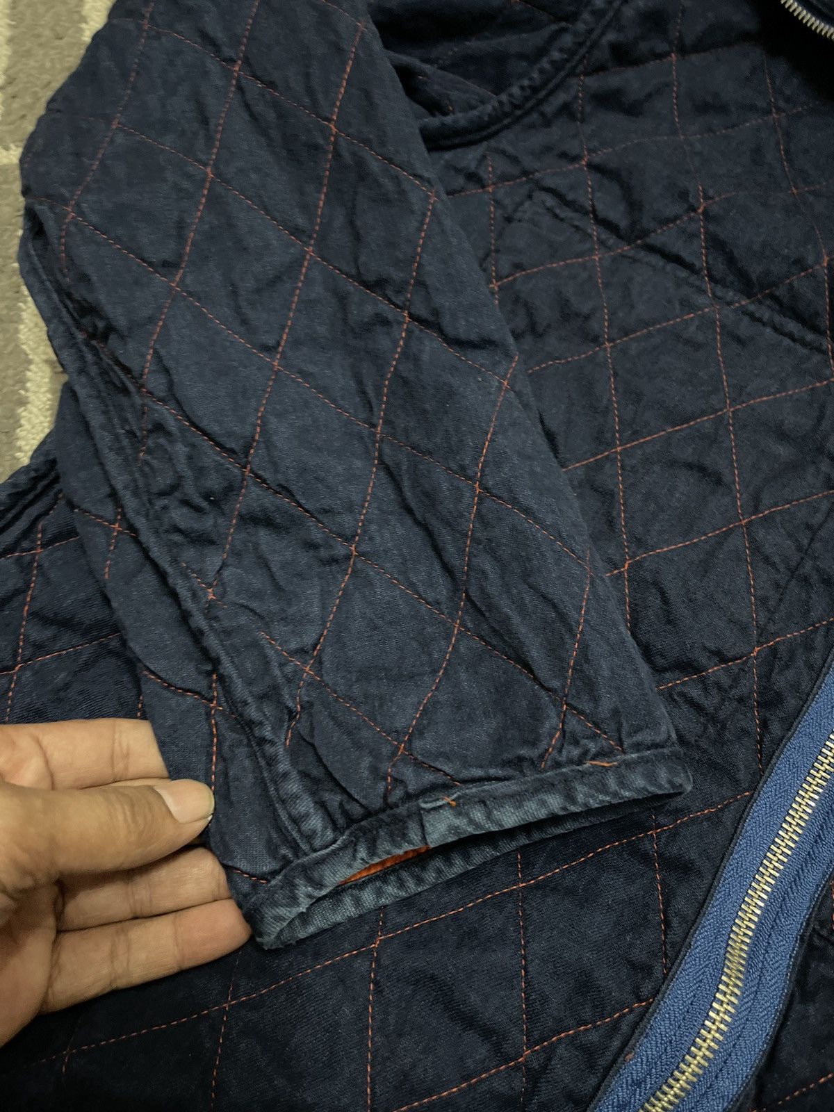 Japanese Brand Vintage BARTACK Reversible quilted jacket Size US L / EU 52-54 / 3 - 4 Thumbnail