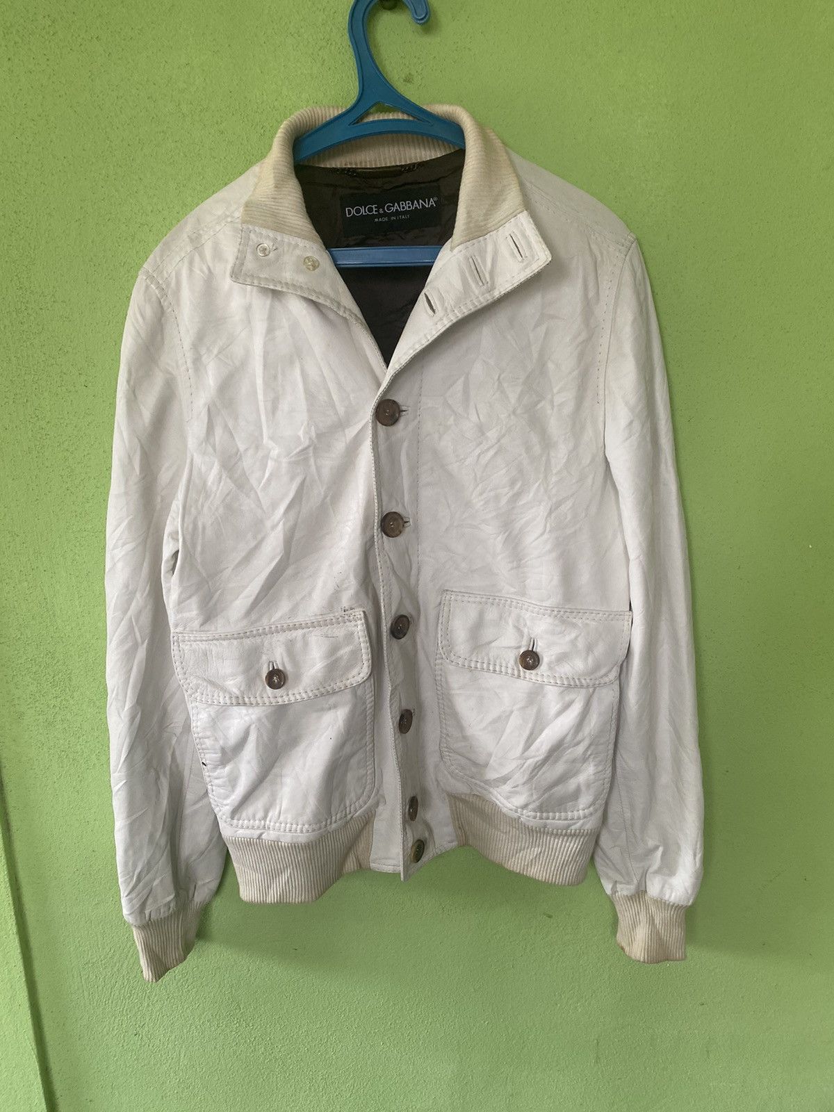 Dolce & Gabbana DOLCE & GABBANA SHEEPSKIN JACKET BOMBER Size US M / EU 48-50 / 2 - 5 Thumbnail