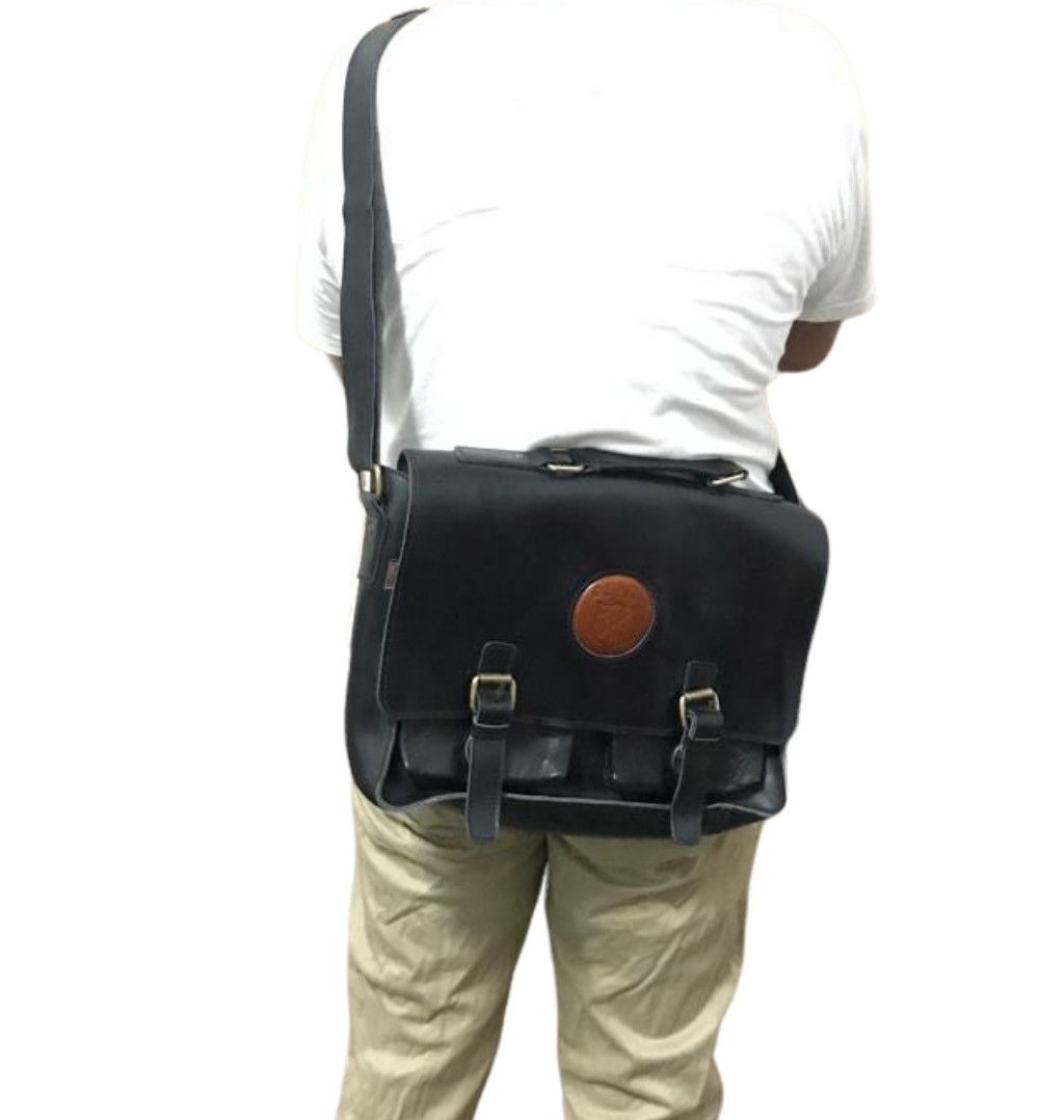 Genuine Leather Kickers Denver Full Leather Messenger Size ONE SIZE - 3 Thumbnail
