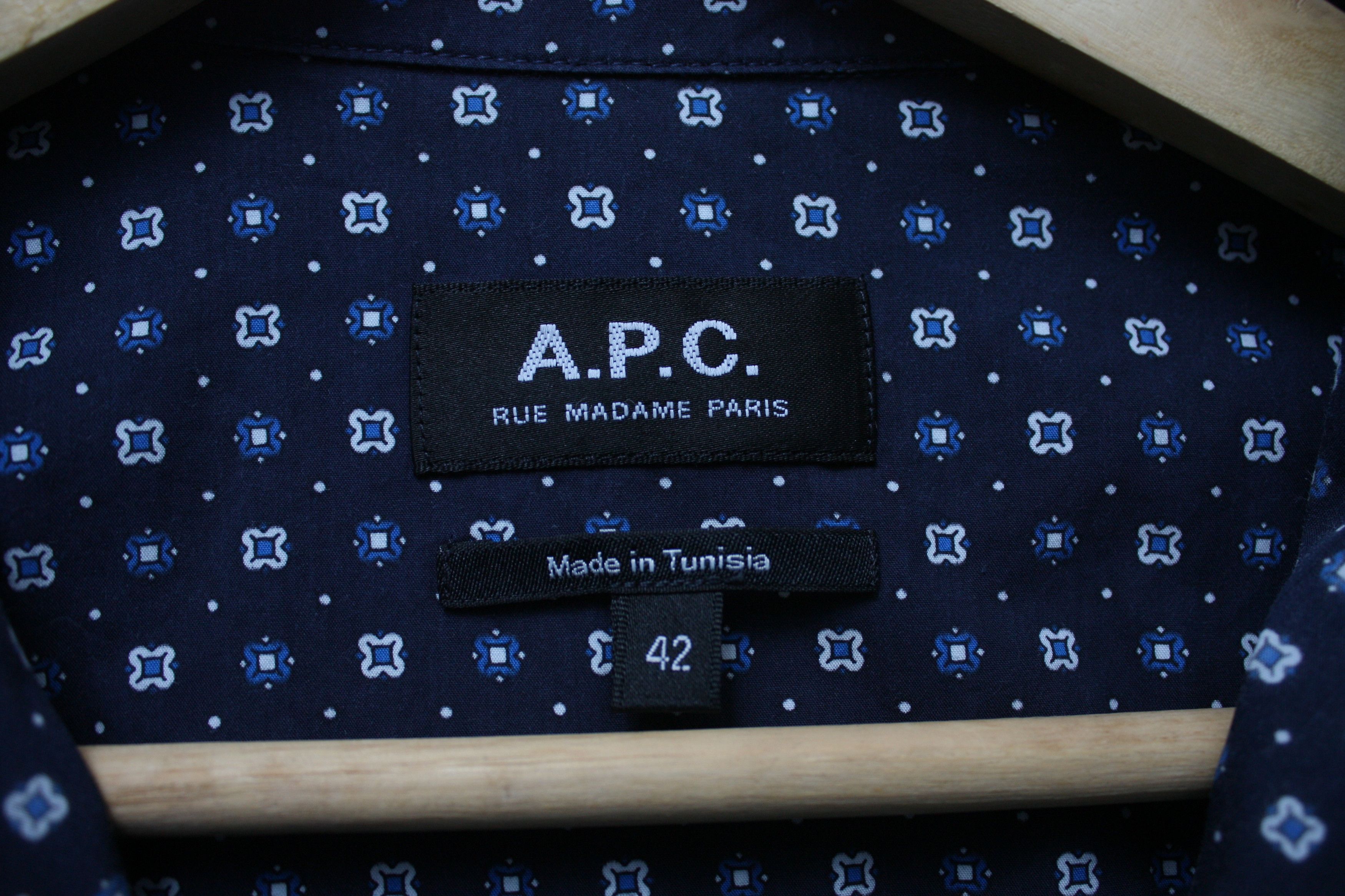 A.P.C. A.P.C. Navy Long Sleeve Women's Shirt Size 42 Size M / US 6-8 / IT 42-44 - 3 Thumbnail