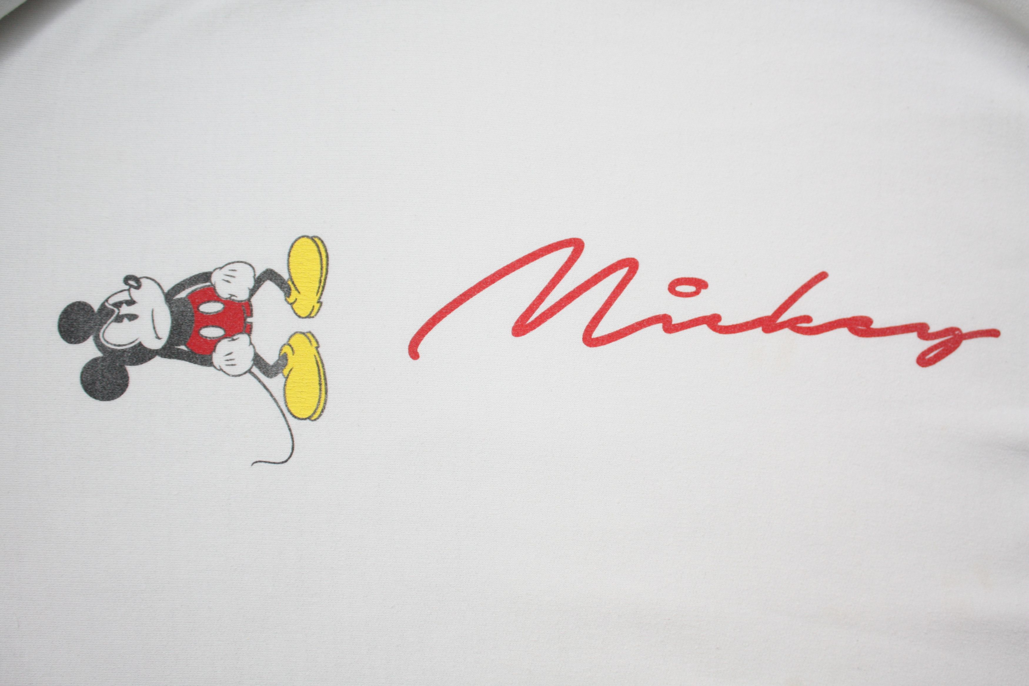 Disney Mickey Mouse Disney White Sweatshirt Size Medium Size US M / EU 48-50 / 2 - 4 Thumbnail