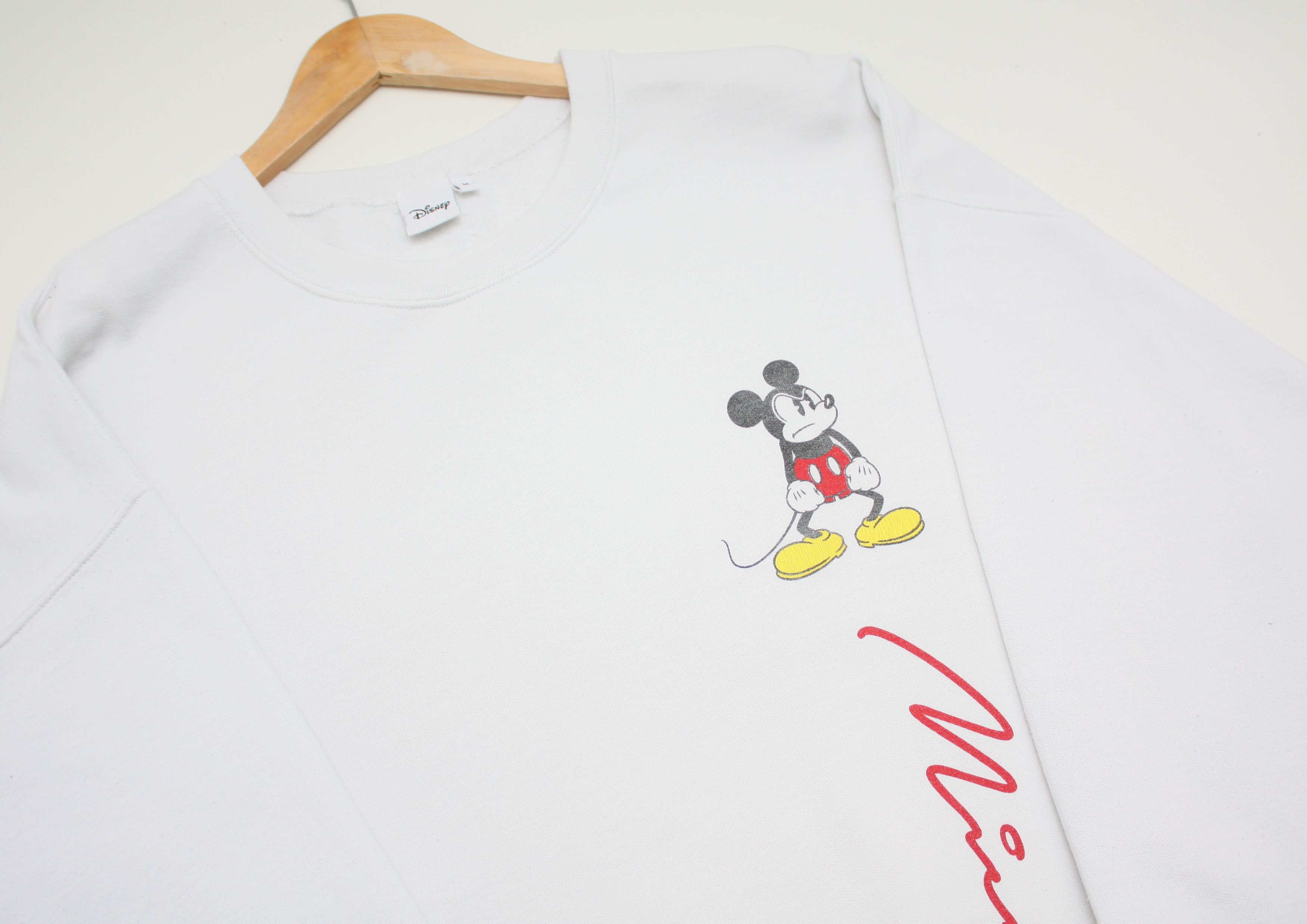 Disney Mickey Mouse Disney White Sweatshirt Size Medium Size US M / EU 48-50 / 2 - 3 Thumbnail