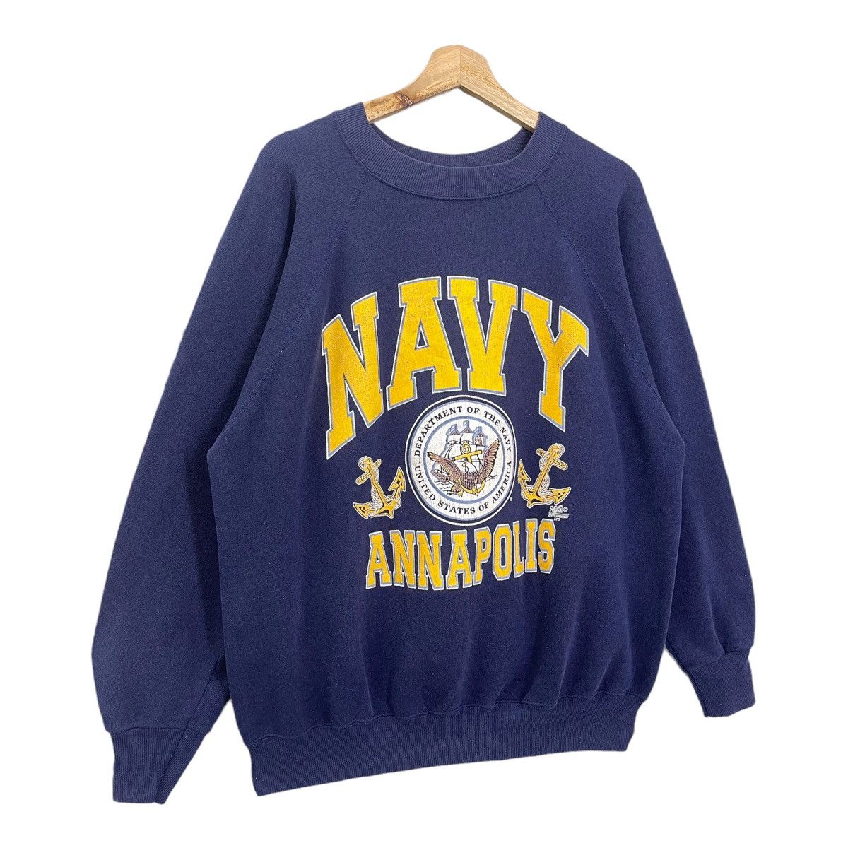 Buzz Rickson's Vintage 90s US Navy Big Logo Crewneck Sweatshirt Size L Size US L / EU 52-54 / 3 - 2 Thumbnail