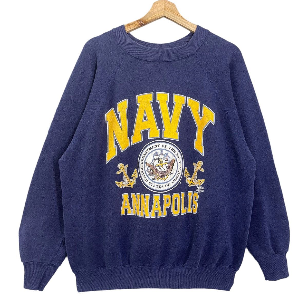 Buzz Rickson's Vintage 90s US Navy Big Logo Crewneck Sweatshirt Size L Size US L / EU 52-54 / 3 - 1 Thumbnail