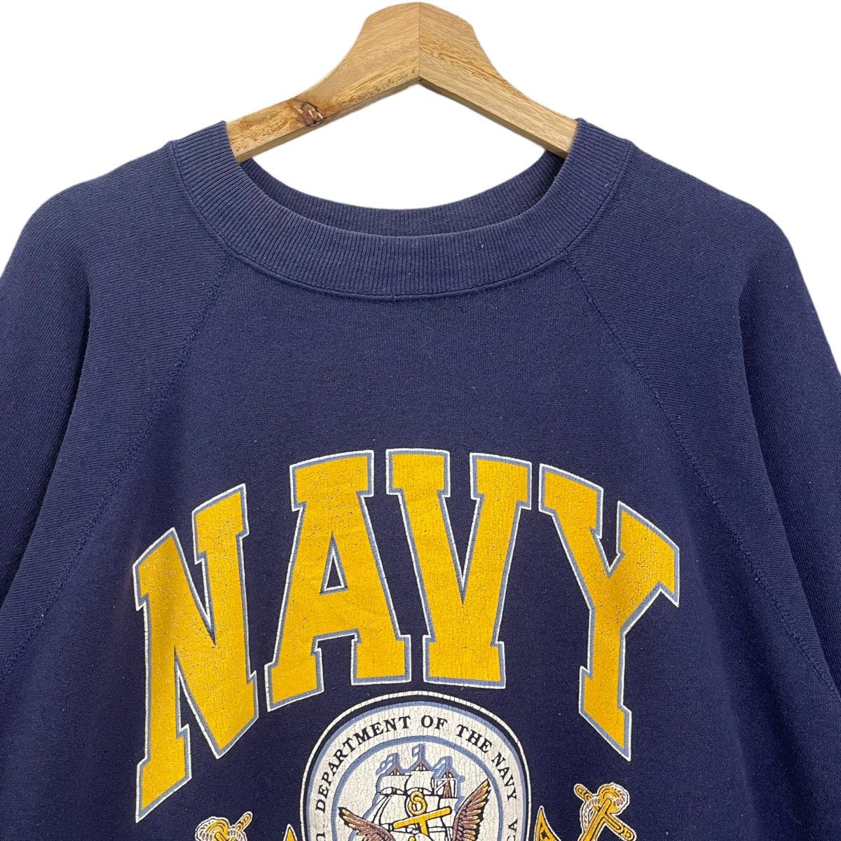 Buzz Rickson's Vintage 90s US Navy Big Logo Crewneck Sweatshirt Size L Size US L / EU 52-54 / 3 - 4 Thumbnail