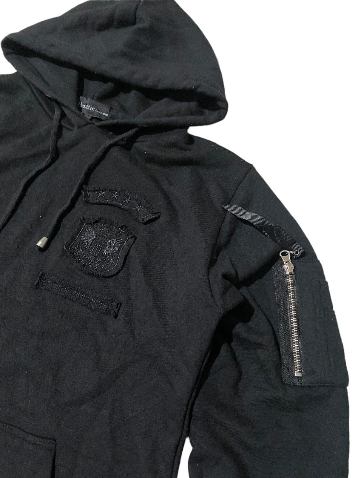 In The Attic × Japanese Brand Vintage In The Attic Homme All Black Hoodie Size S / US 4 / IT 40 - 5 Thumbnail