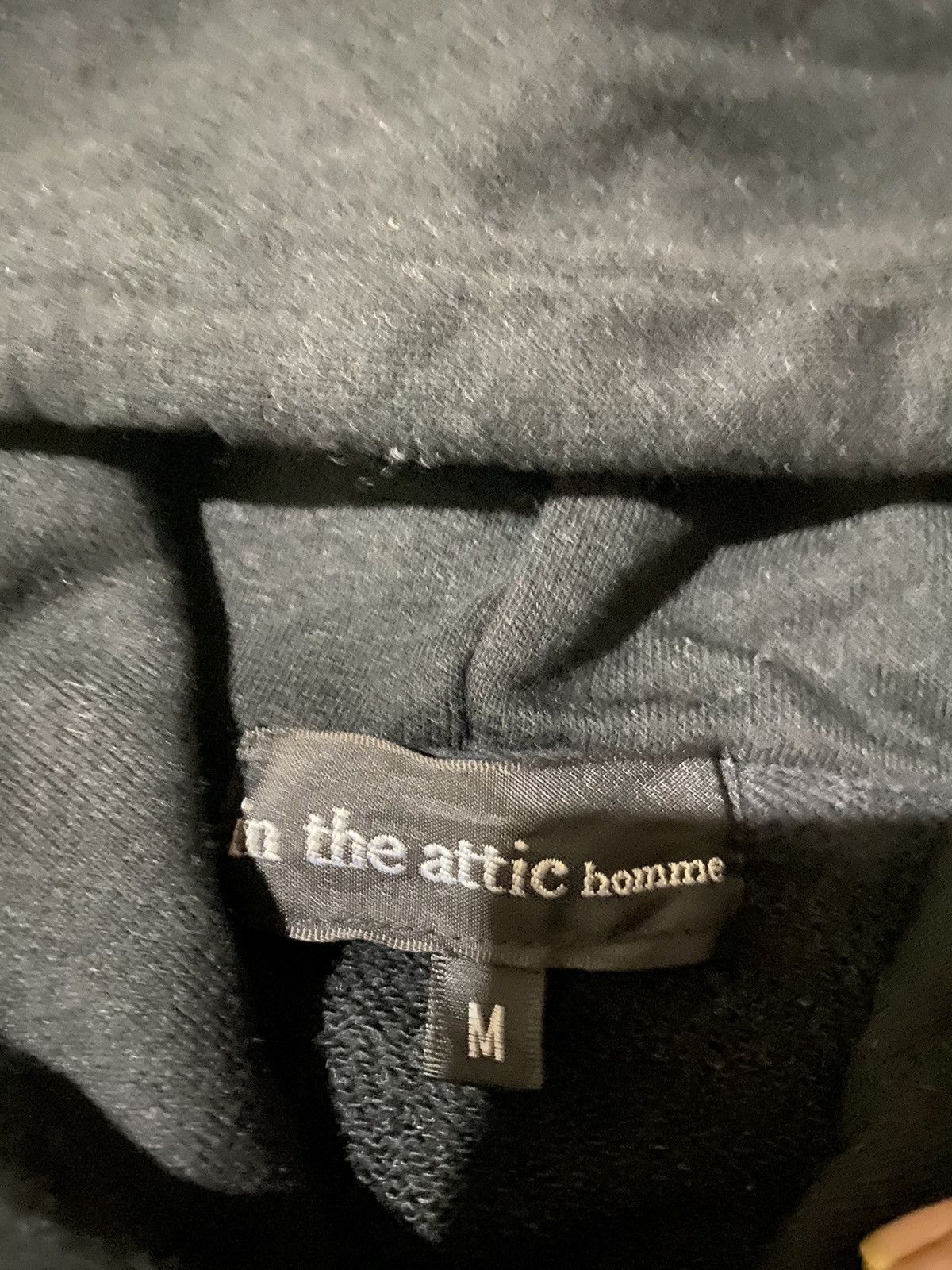 In The Attic × Japanese Brand Vintage In The Attic Homme All Black Hoodie Size S / US 4 / IT 40 - 6 Thumbnail