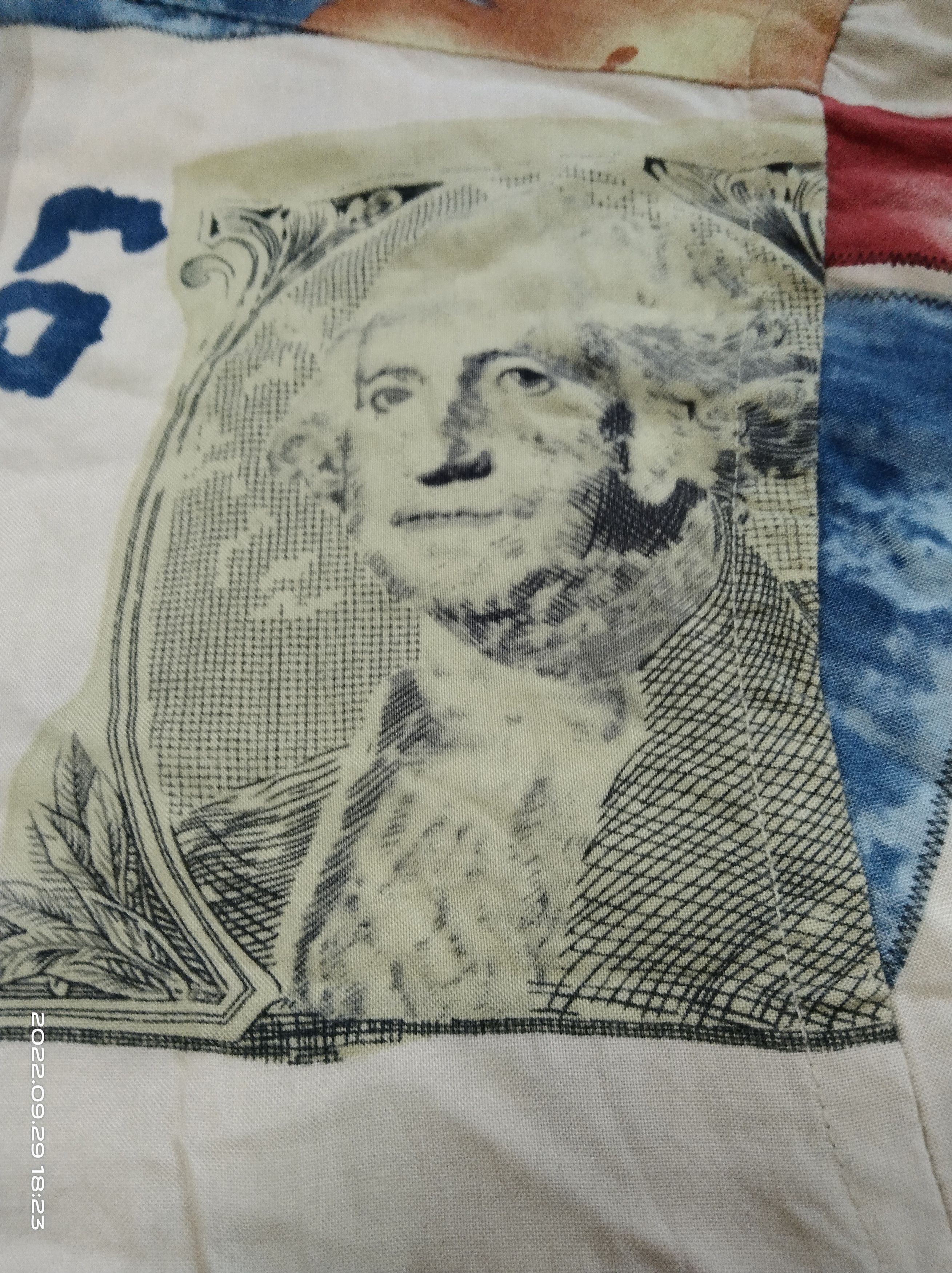 Vintage VINTAGE CAMPIA RAYON GEORGE WASHINGTON DOLLOR BILL MARCO Size US XXL / EU 58 / 5 - 4 Thumbnail