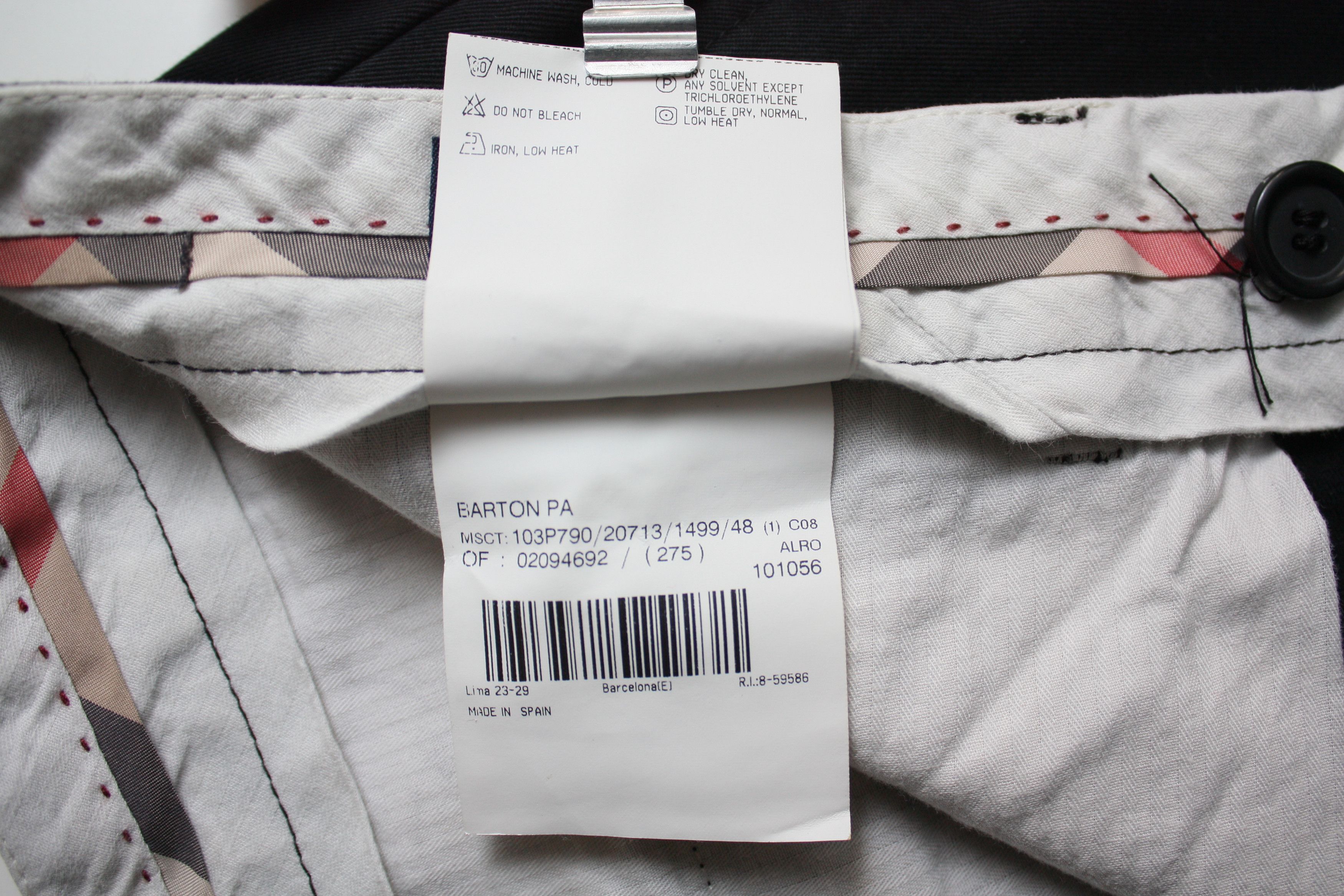 Burberry Burberry Dark Navy Chino Pants Size 48 Men's Size US 34 / EU 50 - 7 Thumbnail
