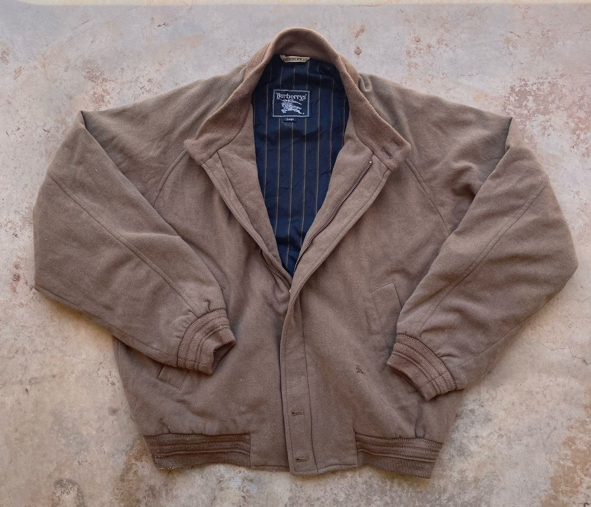 Burberry BURBERRY SWEATER WOOL HARRINGTON STYLE Size US L / EU 52-54 / 3 - 7 Thumbnail