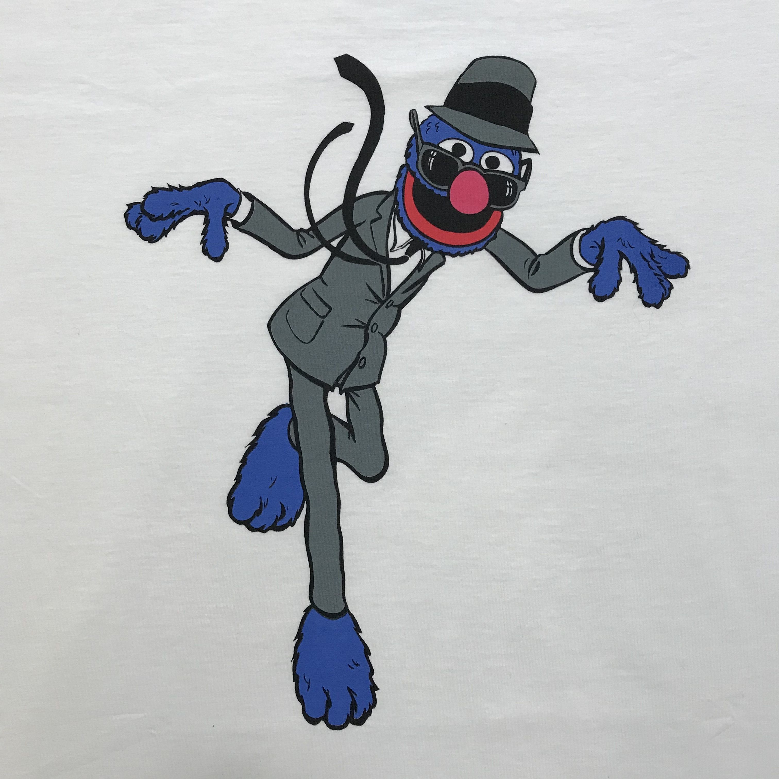 Cartoon Network GROVER Sesame Street 1999 Vintage T-Shirt Tee 90s Kaws Grail Size US L / EU 52-54 / 3 - 6 Thumbnail