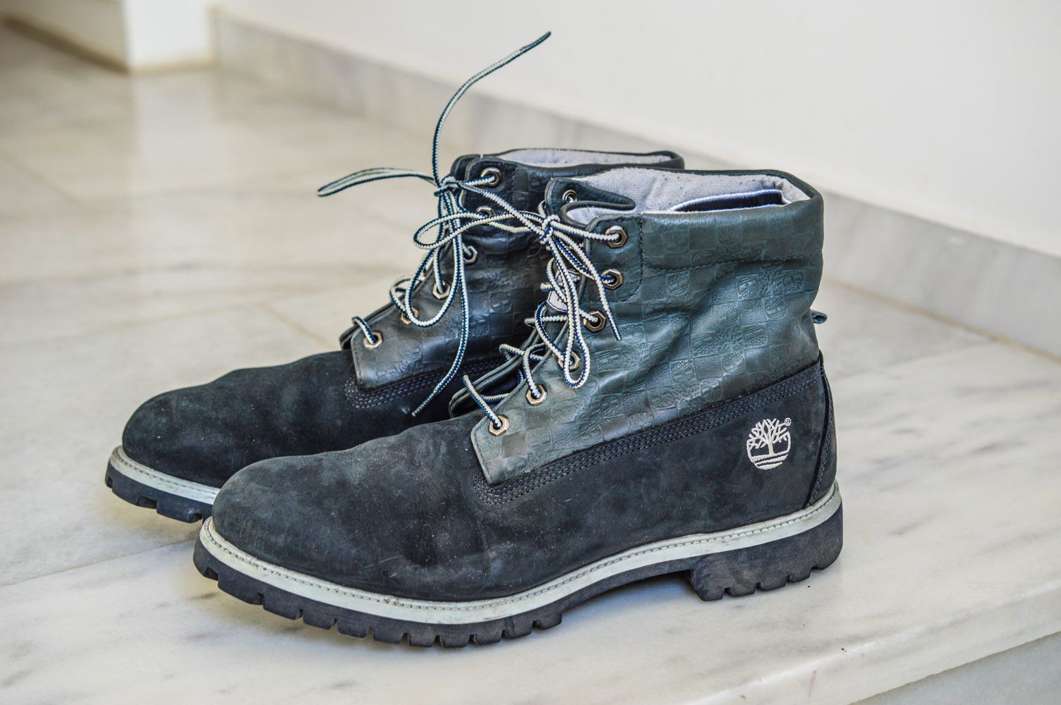 Timberland Limited Edition Navy Blue Boots 13W Grailed