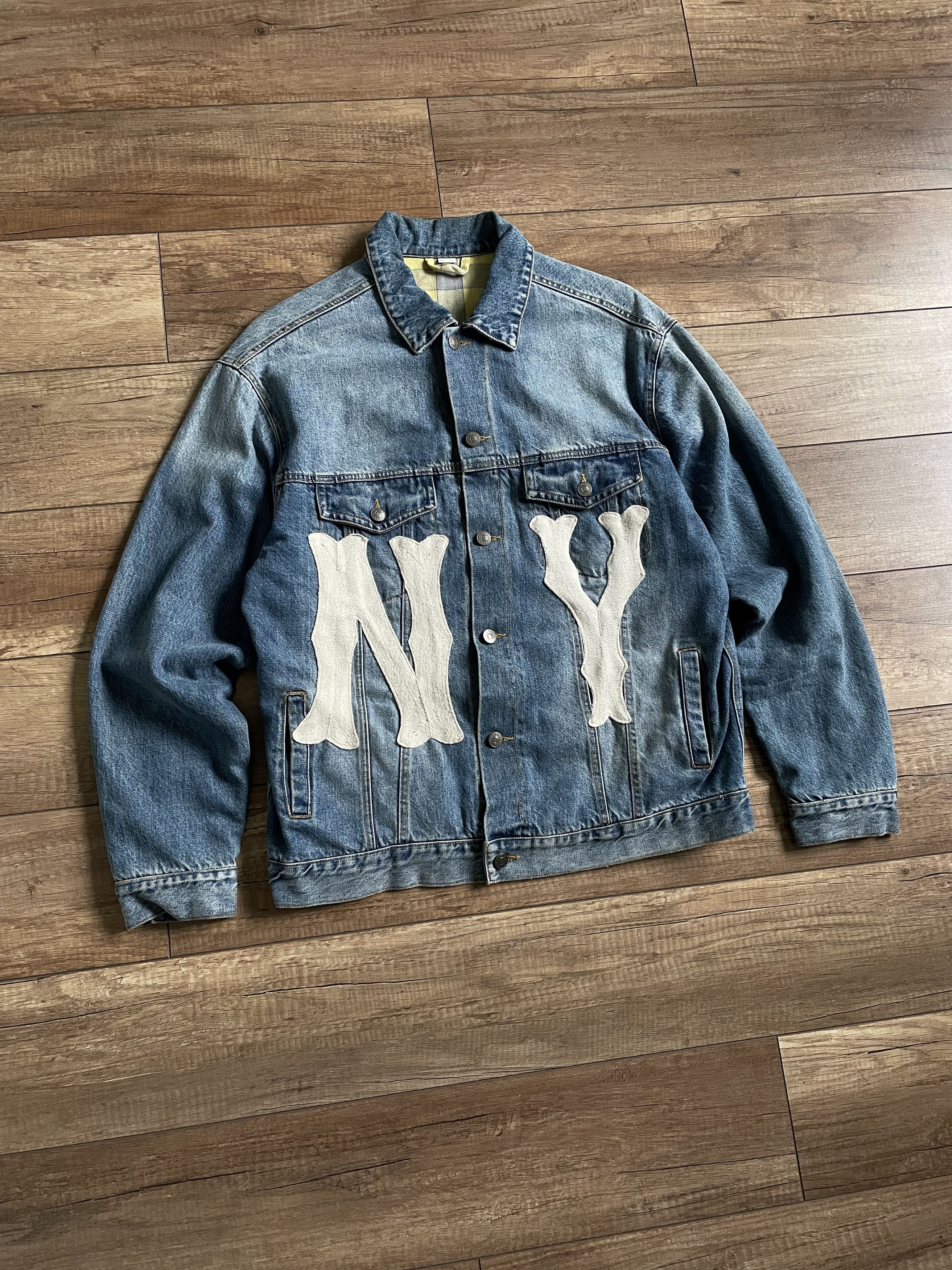Gucci Denim Jacket With NY Yankees™ Patch - Farfetch