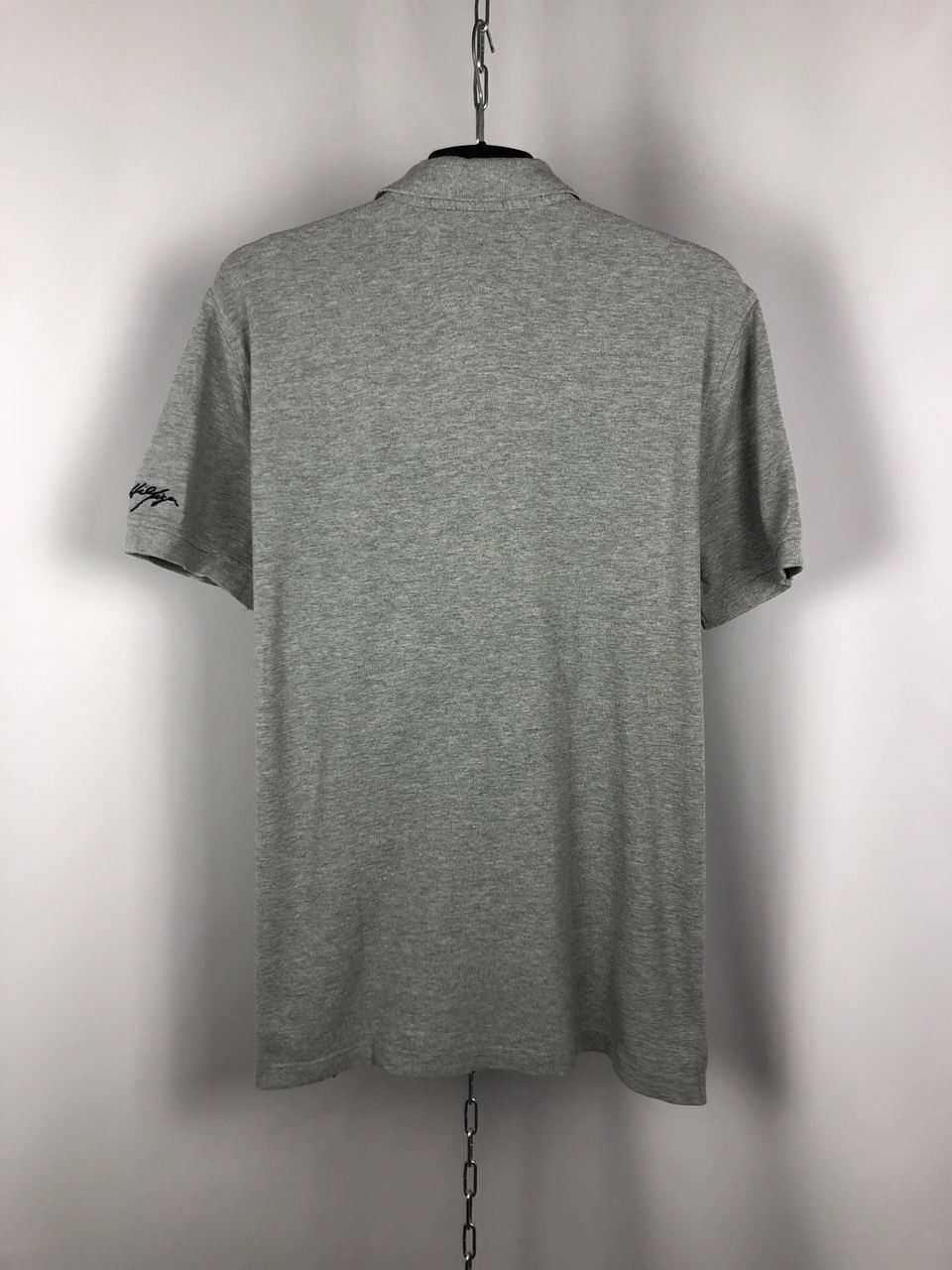 Tommy Hilfiger Men’s Tommy Hilfiger polo T-shirts big logo grey size XL Size US XL / EU 56 / 4 - 5 Thumbnail