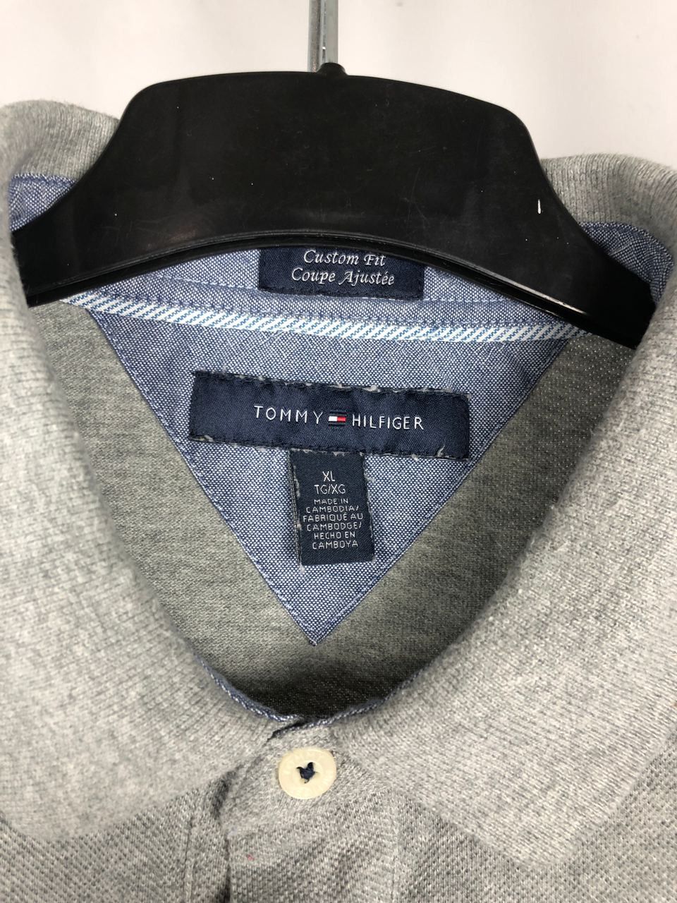 Tommy Hilfiger Men’s Tommy Hilfiger polo T-shirts big logo grey size XL Size US XL / EU 56 / 4 - 3 Thumbnail