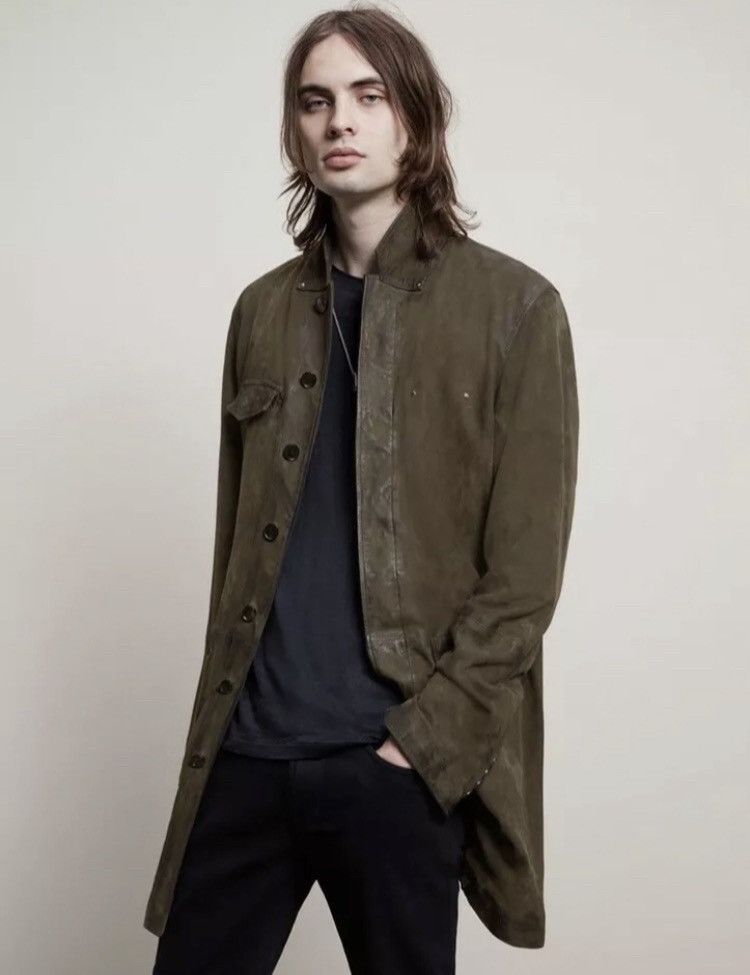 John Varvatos 3/4 garment washed leather jacket. EU 48 USA 38 Size US M / EU 48-50 / 2 - 6 Thumbnail