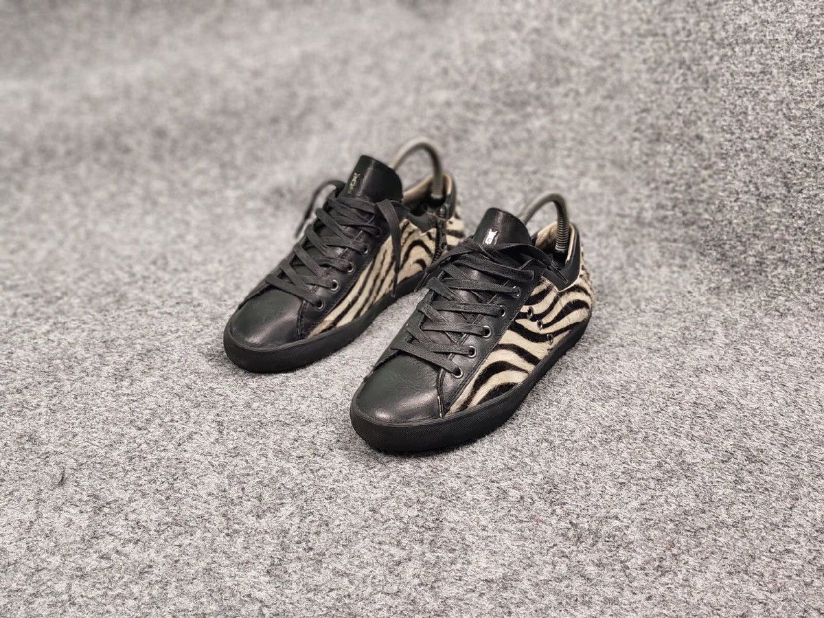 Crime London Crime London exclusive shoes Zebra leather unisex Sneakers Size US 5.5 / EU 38 - 4 Thumbnail