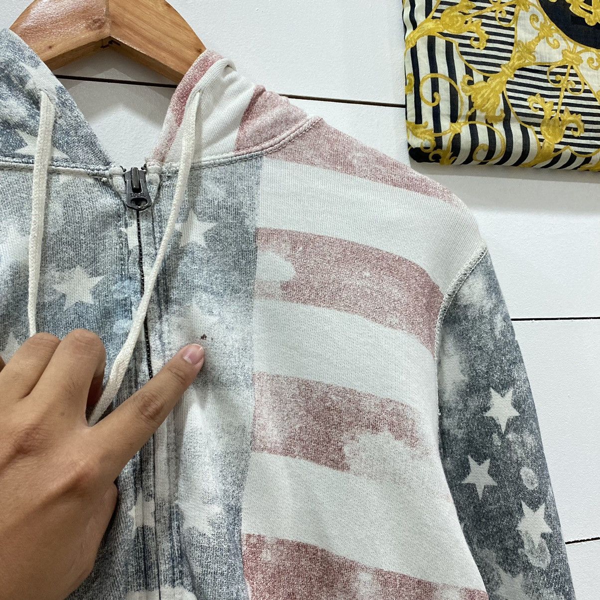 Denim & Supply Ralph Lauren Denim and Supply Ralph Lauren American Flag Zipper Hoodie Size US XS / EU 42 / 0 - 10 Thumbnail