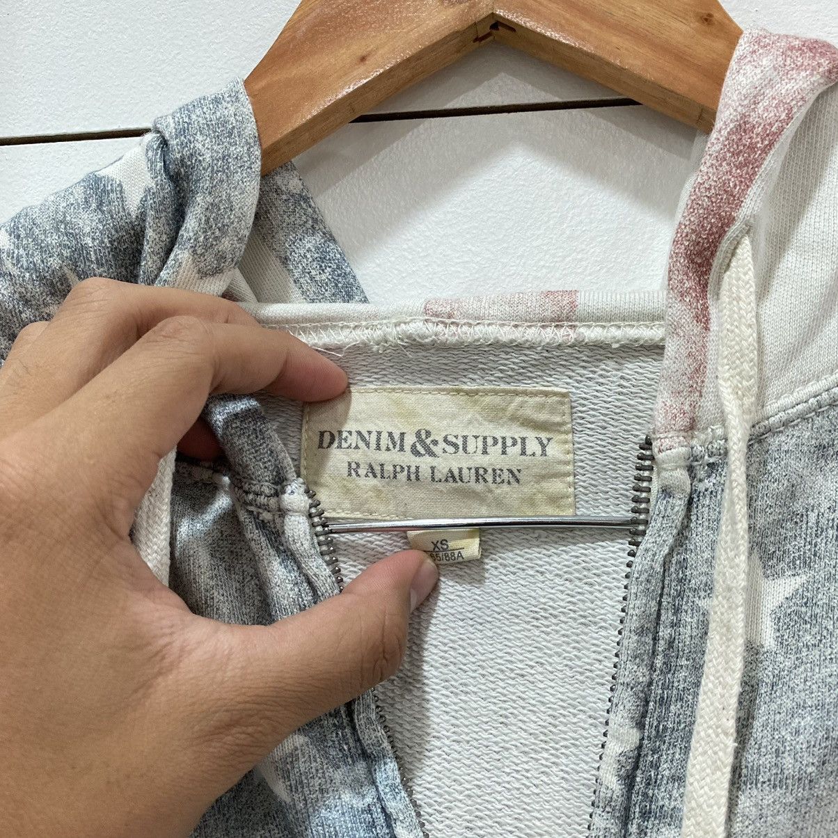 Denim & Supply Ralph Lauren Denim and Supply Ralph Lauren American Flag Zipper Hoodie Size US XS / EU 42 / 0 - 8 Thumbnail